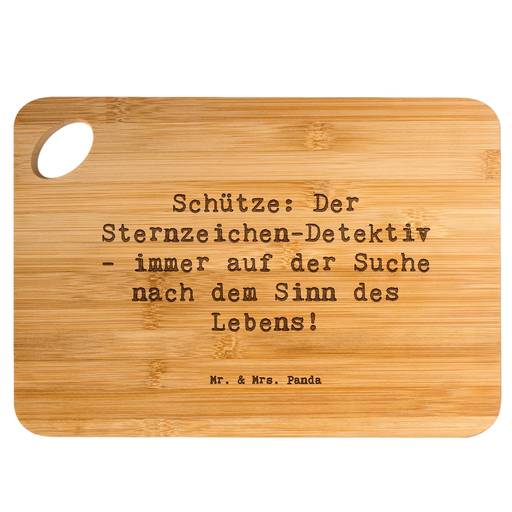 Bambus - deska do krojenia Przysłowie Schütze: Der Sternzeichen-Detektiv - immer auf der Suche nach dem Sinn des Lebens! Znak zodiaku, gwiazdozbiór, horoskop, astrologia, ascendent