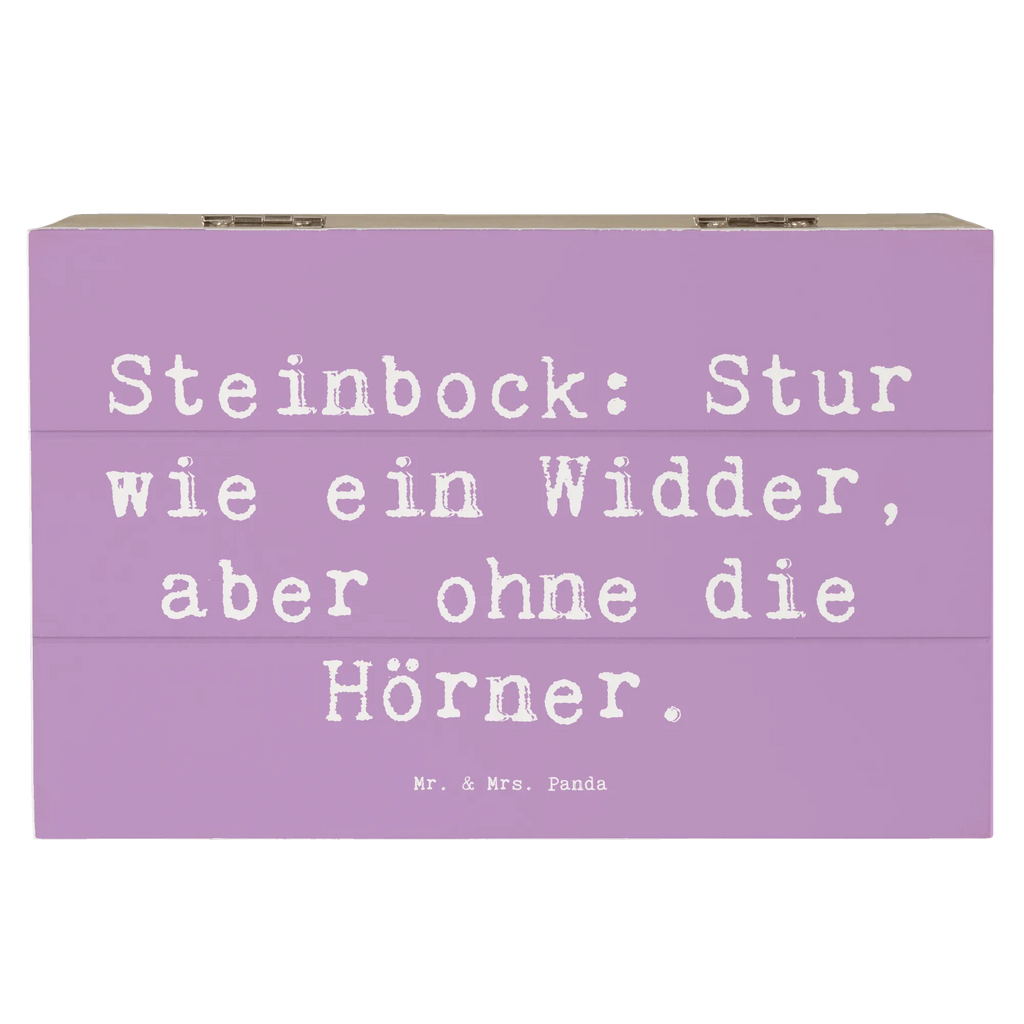 Wooden chest Saying Steinbock: Stur wie ein Widder, aber ohne die Hörner. Dekokiste, Schatzkiste, Schatulle, Erinnerungskiste, Aufbewahrungsbox, XXL, Kiste, Geschenkbox, Holzkiste, Geschenkdose, Erinnerungsbox, Truhe, Tierkreiszeichen, Sternzeichen, Horoskop, Astrologie, Aszendent
