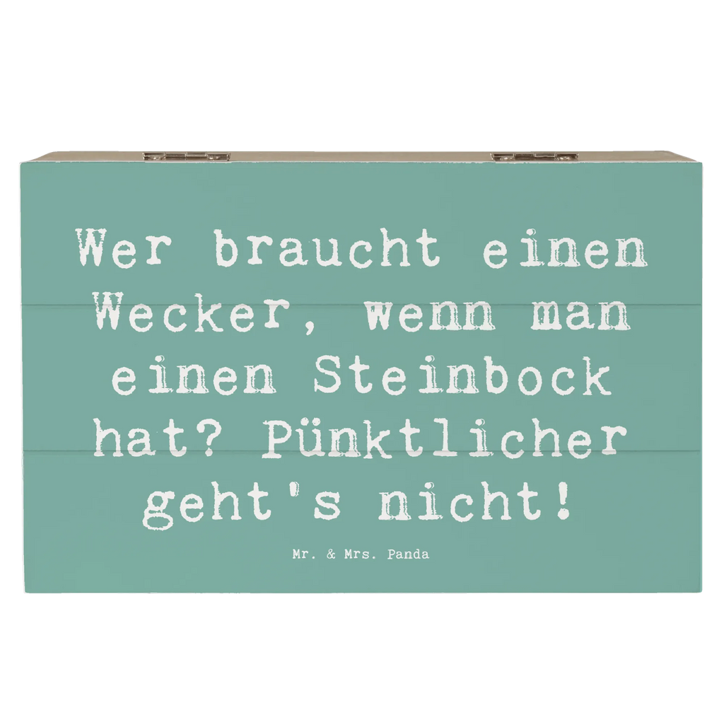 Holzkiste Spruch Steinbock Wecker Schatulle, Truhe, XXL, Erinnerungskiste, Erinnerungsbox, Dekokiste, Geschenkdose, Kiste, Schatzkiste, Holzkiste, Aufbewahrungsbox, Geschenkbox, Tierkreiszeichen, Sternzeichen, Horoskop, Astrologie, Aszendent