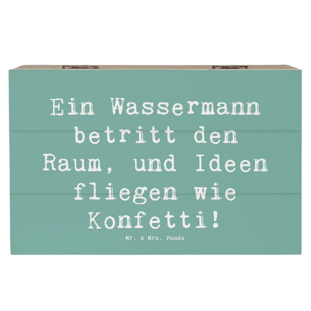Holzkiste Spruch Wassermann Ideenflug Kiste, Dekokiste, Holzkiste, Truhe, Geschenkbox, Schatulle, Schatzkiste, Aufbewahrungsbox, Geschenkdose, Erinnerungsbox, XXL, Erinnerungskiste, Tierkreiszeichen, Sternzeichen, Horoskop, Astrologie, Aszendent