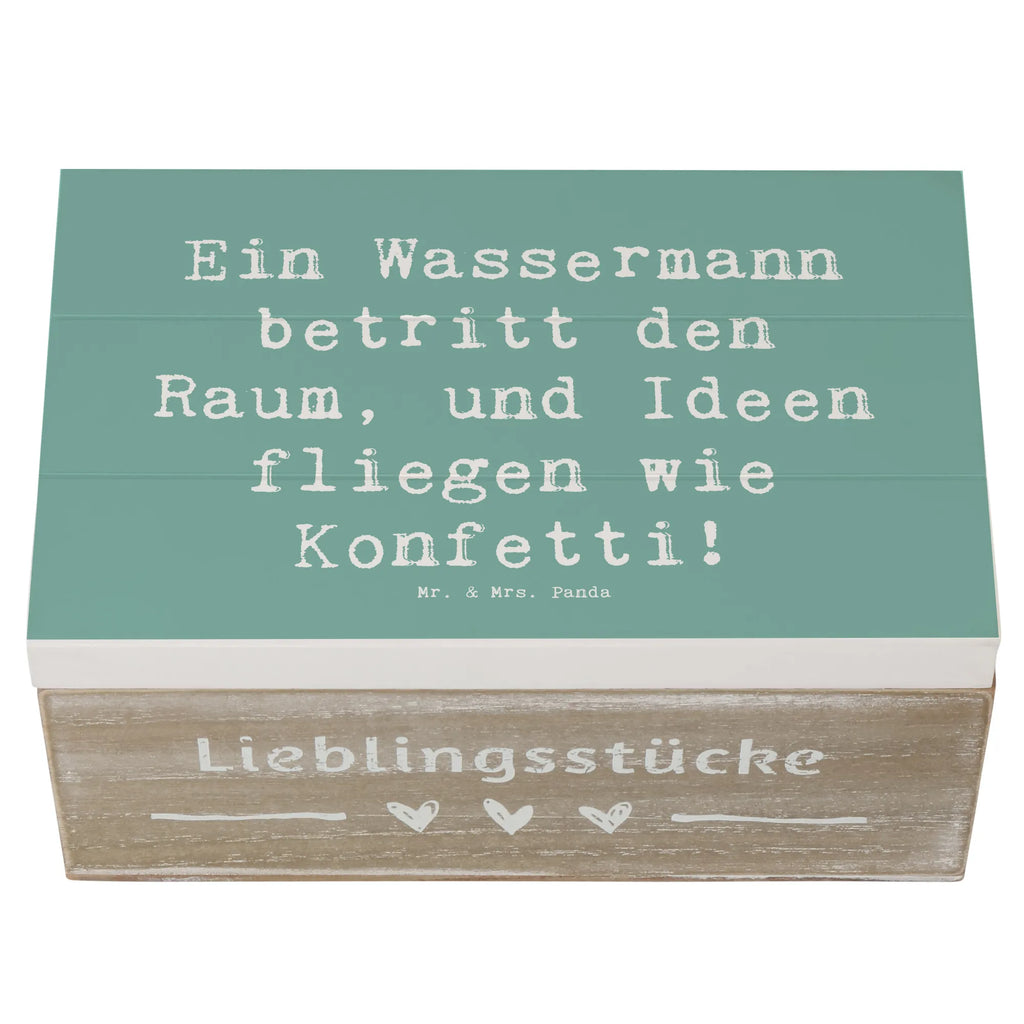 Holzkiste Spruch Wassermann Ideenflug Kiste, Dekokiste, Holzkiste, Truhe, Geschenkbox, Schatulle, Schatzkiste, Aufbewahrungsbox, Geschenkdose, Erinnerungsbox, XXL, Erinnerungskiste, Tierkreiszeichen, Sternzeichen, Horoskop, Astrologie, Aszendent