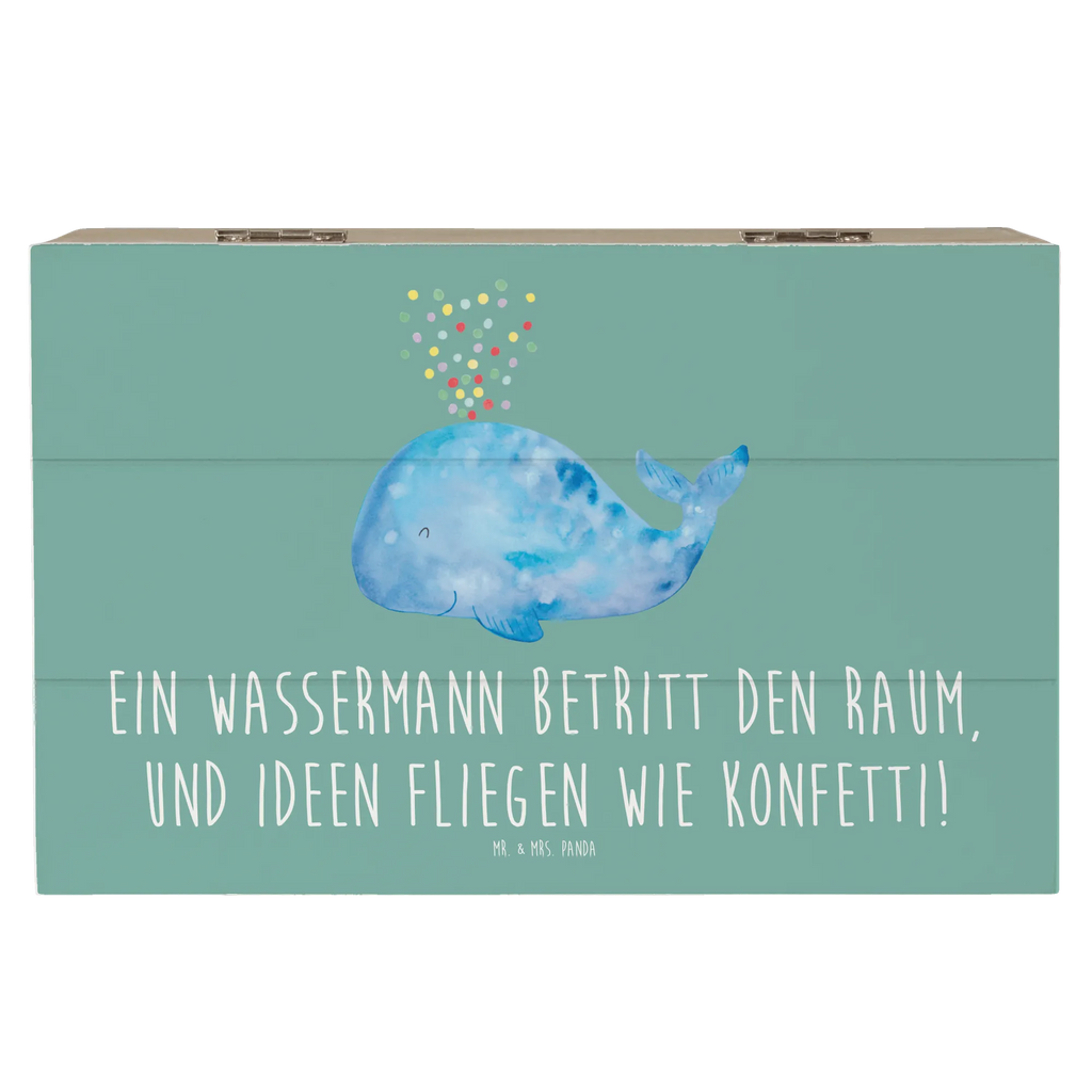 Holzkiste Wassermann Ideenflug Geschenkbox, Aufbewahrungsbox, Kiste, XXL, Schatzkiste, Holzkiste, Erinnerungskiste, Truhe, Schatulle, Dekokiste, Erinnerungsbox, Geschenkdose, Tierkreiszeichen, Sternzeichen, Horoskop, Astrologie, Aszendent