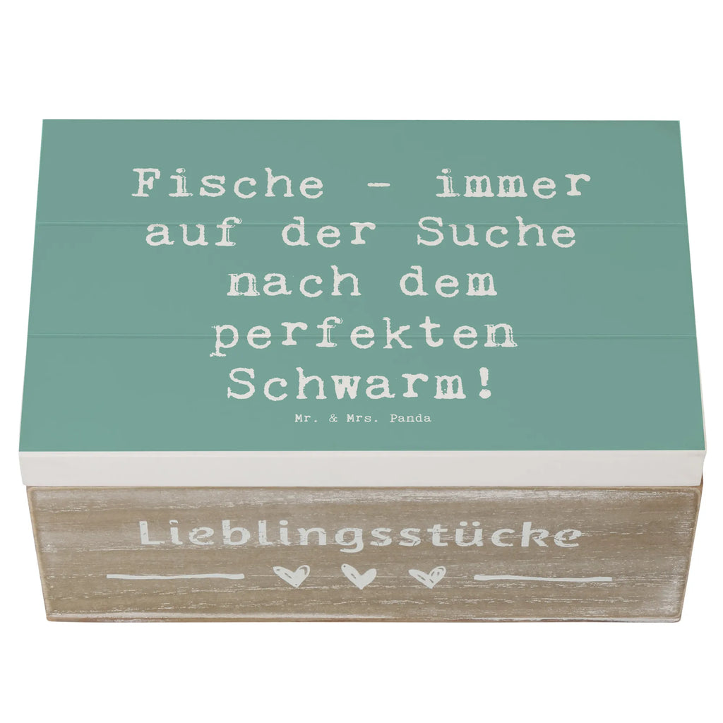 Holzkiste Spruch Fische Schwarm Geschenkdose, Schatulle, XXL, Geschenkbox, Erinnerungskiste, Erinnerungsbox, Truhe, Dekokiste, Aufbewahrungsbox, Holzkiste, Kiste, Schatzkiste, Tierkreiszeichen, Sternzeichen, Horoskop, Astrologie, Aszendent
