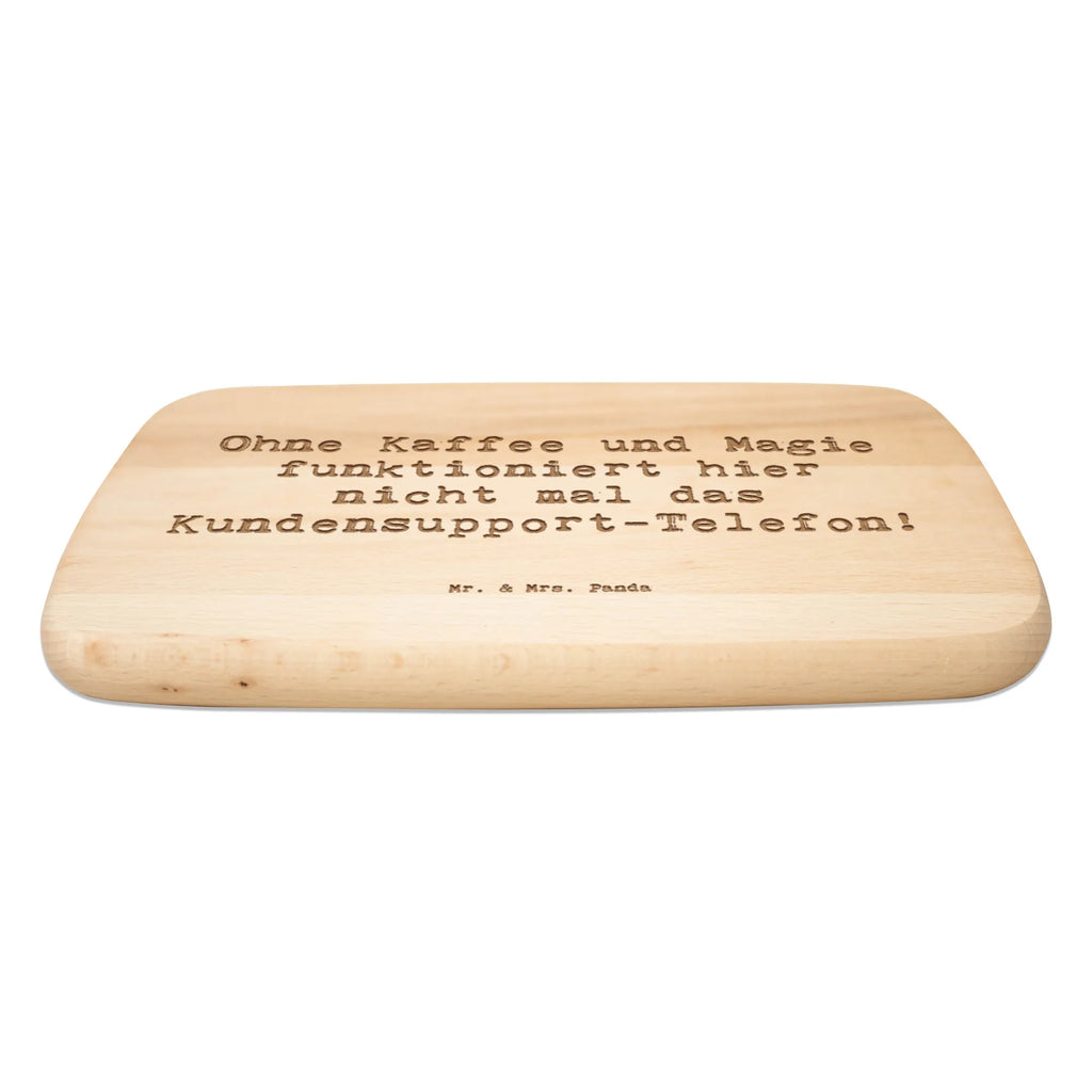 Serving board Saying Ohne Kaffee und Magie funktioniert hier nicht mal das Kundensupport-Telefon! cutting board, Board, breakfast board, gift, gift idea, best, farewell gift, passing exam, anniversary, retirement, promotion, job start, sayings, funny, profession