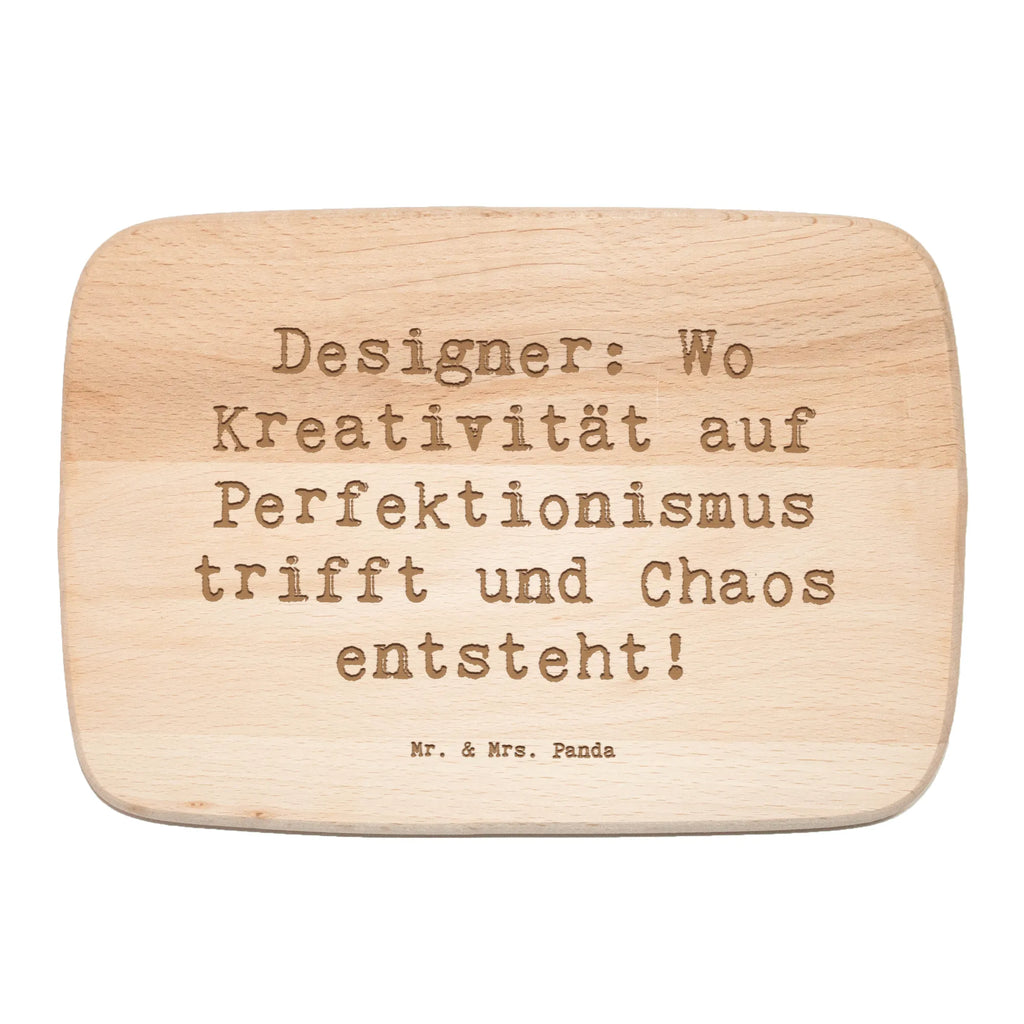 Serving board Saying Designer: Wo Kreativität auf Perfektionismus trifft und Chaos entsteht! cutting board, Board, breakfast board, gift, gift idea, best, farewell gift, passing exam, anniversary, retirement, promotion, job start, sayings, funny, profession
