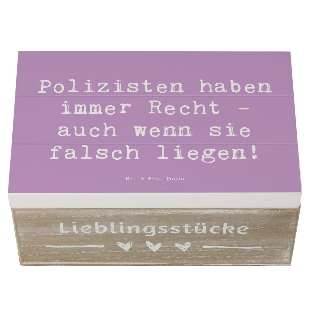 Wooden chest Saying Polizisten haben immer Recht - auch wenn sie falsch liegen! XXL, Schatulle, Holzkiste, Aufbewahrungsbox, Erinnerungskiste, Truhe, Schatzkiste, Erinnerungsbox, Geschenkbox, Dekokiste, Geschenkdose, Kiste, Beruf, Ausbildung, Jubiläum, Abschied, Rente, Kollege, Kollegin, Geschenk, Schenken, Arbeitskollege, Mitarbeiter, Firma, Danke, Dankeschön