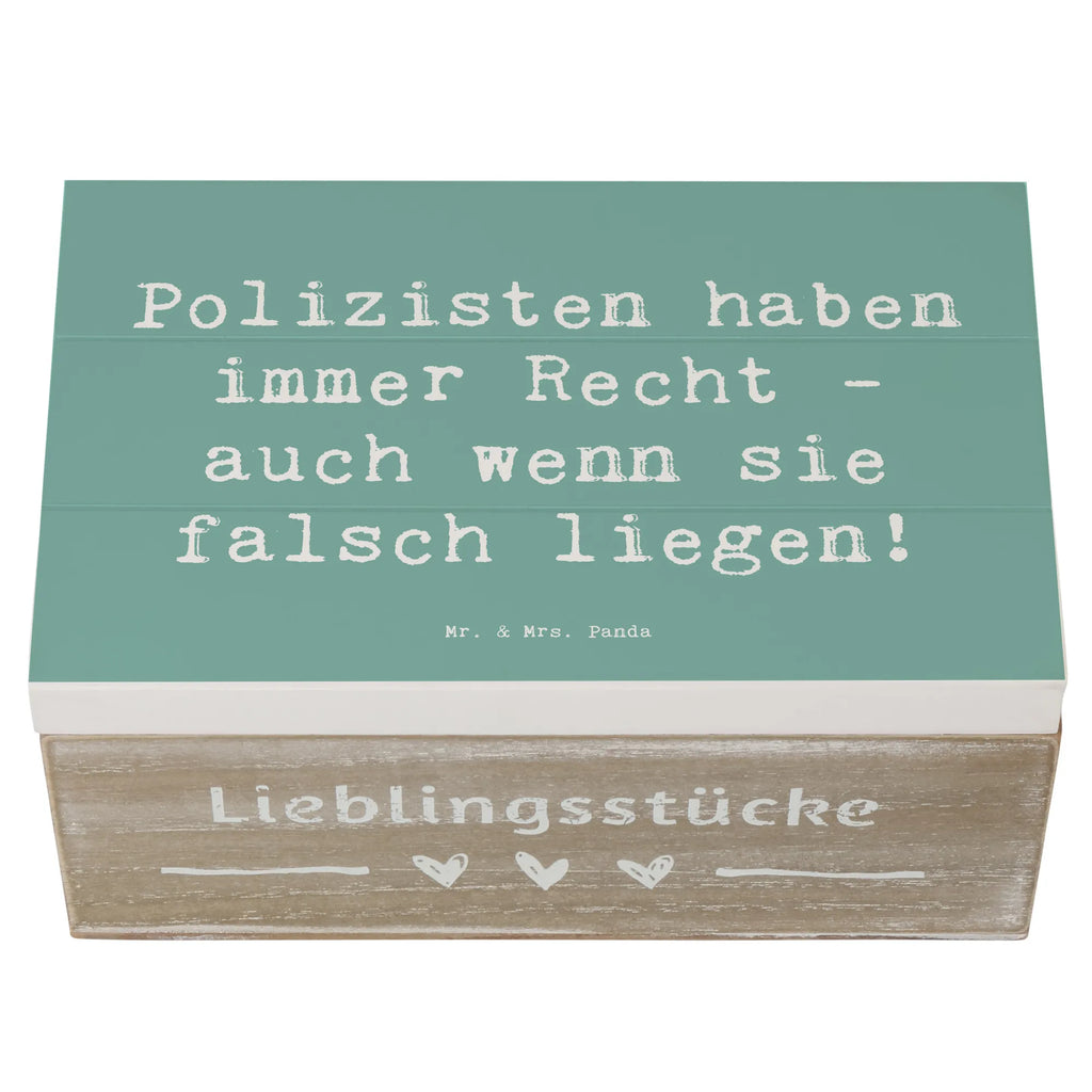 Wooden chest Saying Polizisten haben immer Recht - auch wenn sie falsch liegen! XXL, Schatulle, Holzkiste, Aufbewahrungsbox, Erinnerungskiste, Truhe, Schatzkiste, Erinnerungsbox, Geschenkbox, Dekokiste, Geschenkdose, Kiste, Beruf, Ausbildung, Jubiläum, Abschied, Rente, Kollege, Kollegin, Geschenk, Schenken, Arbeitskollege, Mitarbeiter, Firma, Danke, Dankeschön