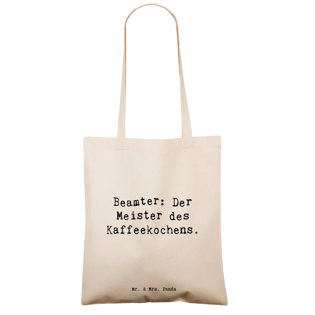 Tote bag Saying Beamter: Der Meister des Kaffeekochens. Stofftasche, Stoffbeutel, Shopper, Strandtasche, Jutetasche, Umhängetasche, Beutel, Laptoptasche, Tasche, Jutebeutel, Einkaufstasche, Badetasche, Einkaufstüte, Tragetasche, Schultertasche, Beuteltasche, Beruf, Ausbildung, Jubiläum, Abschied, Rente, Kollege, Kollegin, Geschenk, Schenken, Arbeitskollege, Mitarbeiter, Firma, Danke, Dankeschön