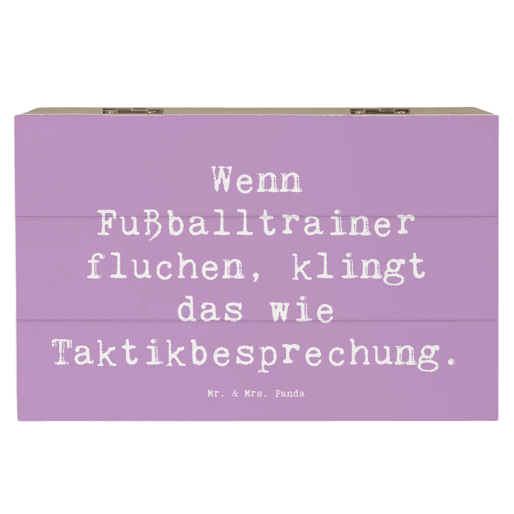 Wooden chest Saying Wenn Fußballtrainer fluchen, klingt das wie Taktikbesprechung. Erinnerungskiste, XXL, Geschenkbox, Geschenkdose, Kiste, Dekokiste, Erinnerungsbox, Truhe, Holzkiste, Schatulle, Schatzkiste, Aufbewahrungsbox, Beruf, Ausbildung, Jubiläum, Abschied, Rente, Kollege, Kollegin, Geschenk, Schenken, Arbeitskollege, Mitarbeiter, Firma, Danke, Dankeschön