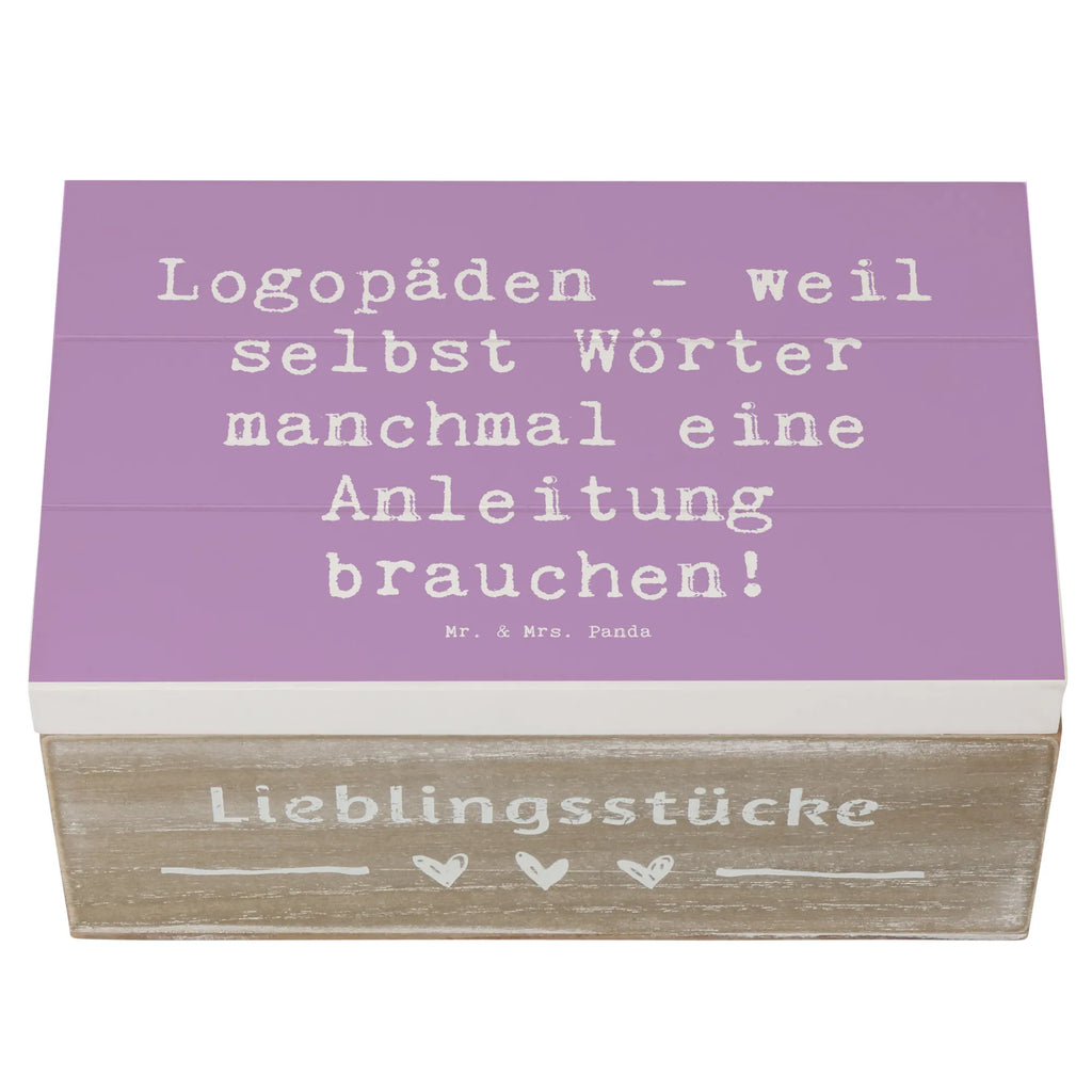 Wooden chest Saying Logopäden - weil selbst Wörter manchmal eine Anleitung brauchen! Kiste, Dekokiste, Geschenkbox, Erinnerungskiste, Erinnerungsbox, XXL, Schatulle, Holzkiste, Geschenkdose, Aufbewahrungsbox, Truhe, Schatzkiste, Beruf, Ausbildung, Jubiläum, Abschied, Rente, Kollege, Kollegin, Geschenk, Schenken, Arbeitskollege, Mitarbeiter, Firma, Danke, Dankeschön