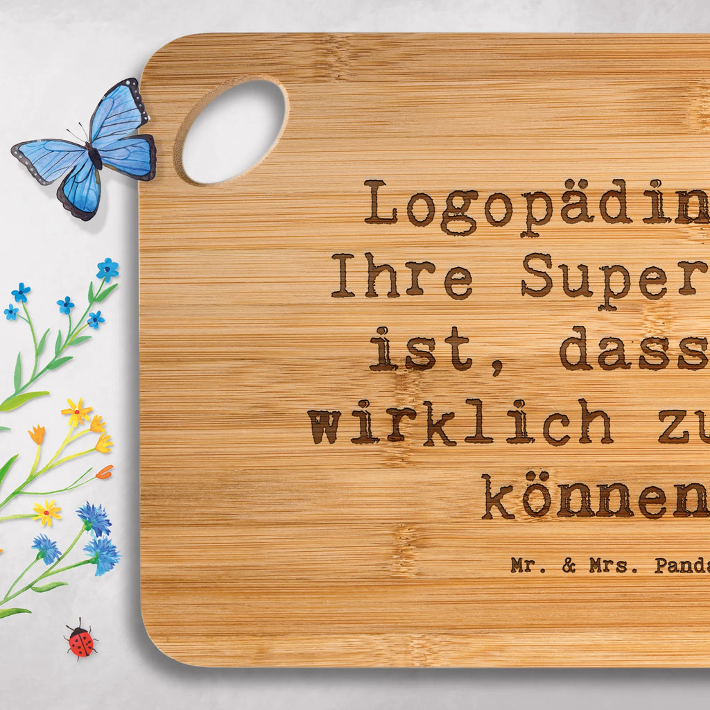 Bamboo chopping board Saying Logopädinnen: Ihre Superkraft ist, dass sie wirklich zuhören können. breakfast board, cutting block, kitchen, nature, bamboo, board, dulcimer, slices, kitchen board, solid, breakfast, engraving, carving board, wood, robust, cutting board, gift, gift idea, best, farewell gift, passing exam, anniversary, retirement, promotion, job start, sayings, funny, profession