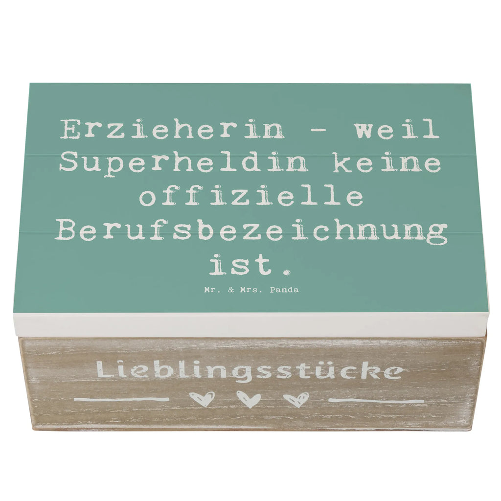 Wooden chest Saying Erzieherin - weil Superheldin keine offizielle Berufsbezeichnung ist. Erinnerungskiste, Aufbewahrungsbox, Geschenkdose, Holzkiste, Dekokiste, Truhe, Geschenkbox, Erinnerungsbox, Kiste, Schatulle, Schatzkiste, XXL, Beruf, Ausbildung, Jubiläum, Abschied, Rente, Kollege, Kollegin, Geschenk, Schenken, Arbeitskollege, Mitarbeiter, Firma, Danke, Dankeschön