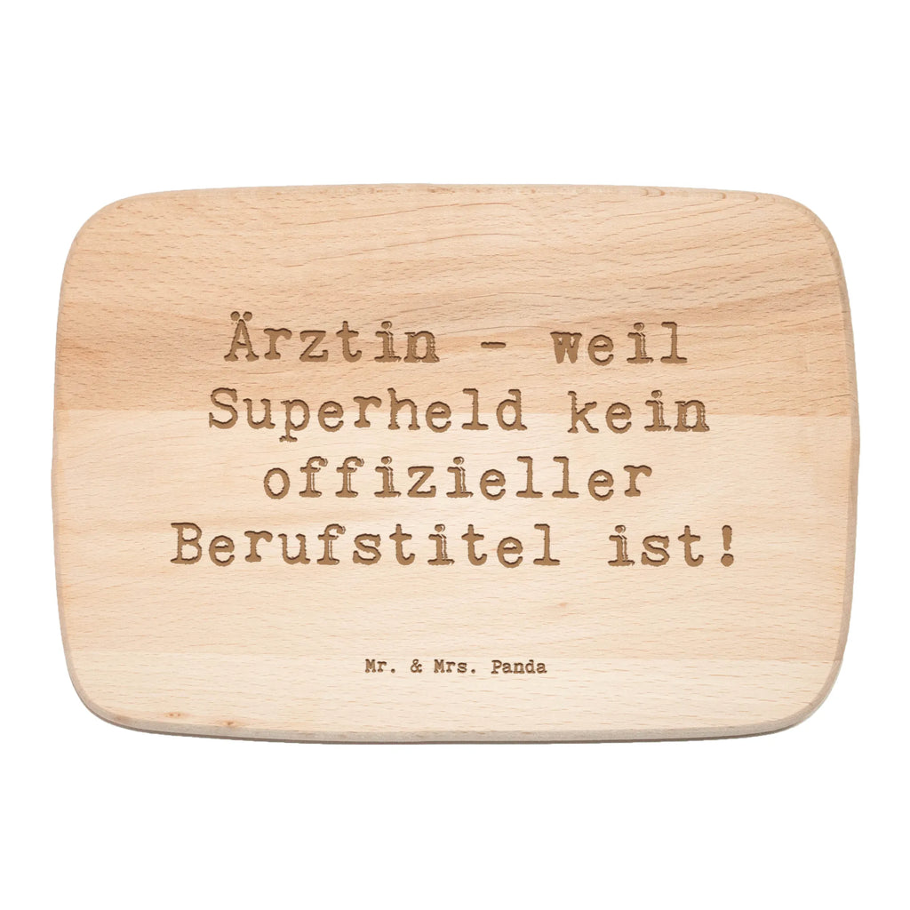 Serving board Saying Ärztin - weil Superheld kein offizieller Berufstitel ist! Board, cutting board, breakfast board, gift, gift idea, best, farewell gift, passing exam, anniversary, retirement, promotion, job start, sayings, funny, profession