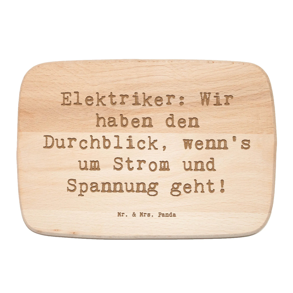 Serving board Saying Elektriker: Wir haben den Durchblick, wenn's um Strom und Spannung geht! breakfast board, cutting board, Board, gift, gift idea, best, farewell gift, passing exam, anniversary, retirement, promotion, job start, sayings, funny, profession