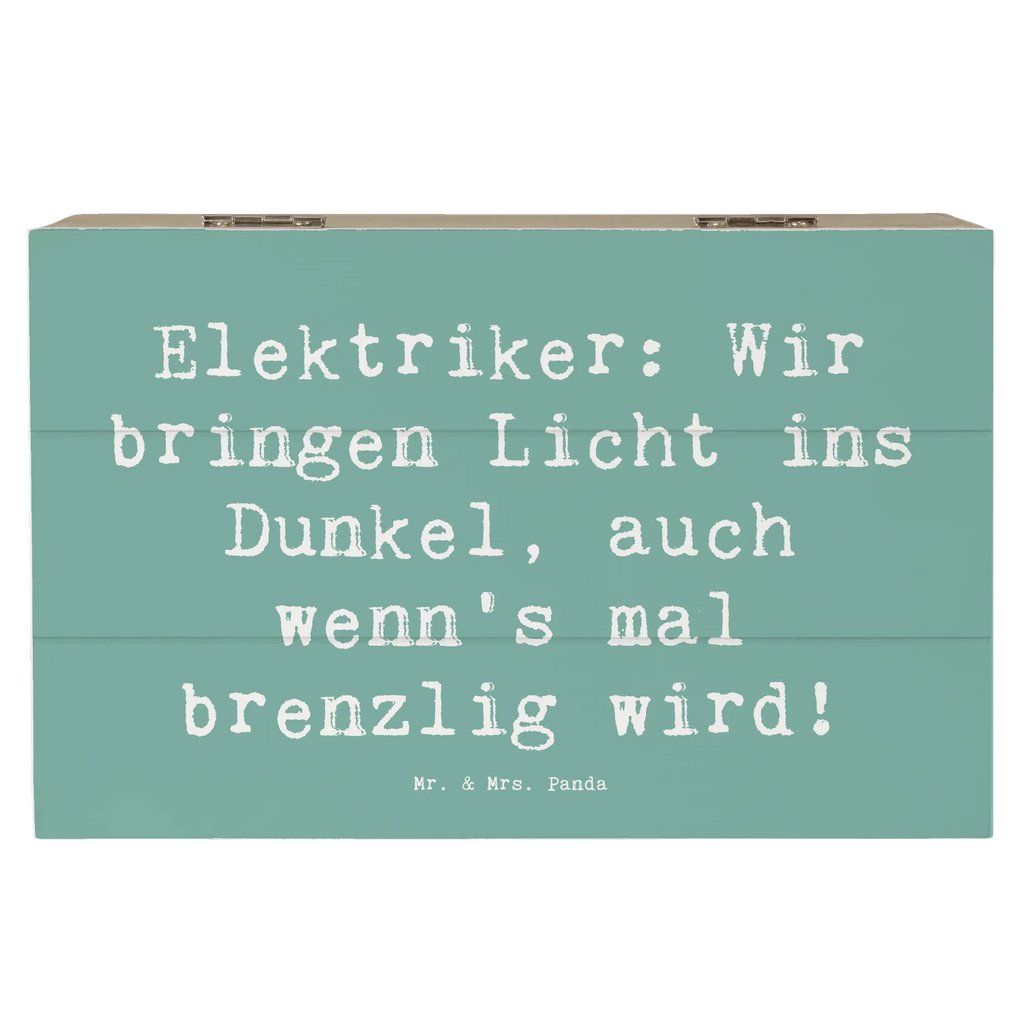 Wooden chest Saying Elektriker: Wir bringen Licht ins Dunkel, auch wenn's mal brenzlig wird! Holzkiste, Erinnerungsbox, Schatulle, Geschenkdose, Aufbewahrungsbox, Geschenkbox, Truhe, Kiste, Erinnerungskiste, Dekokiste, XXL, Schatzkiste, Beruf, Ausbildung, Jubiläum, Abschied, Rente, Kollege, Kollegin, Geschenk, Schenken, Arbeitskollege, Mitarbeiter, Firma, Danke, Dankeschön
