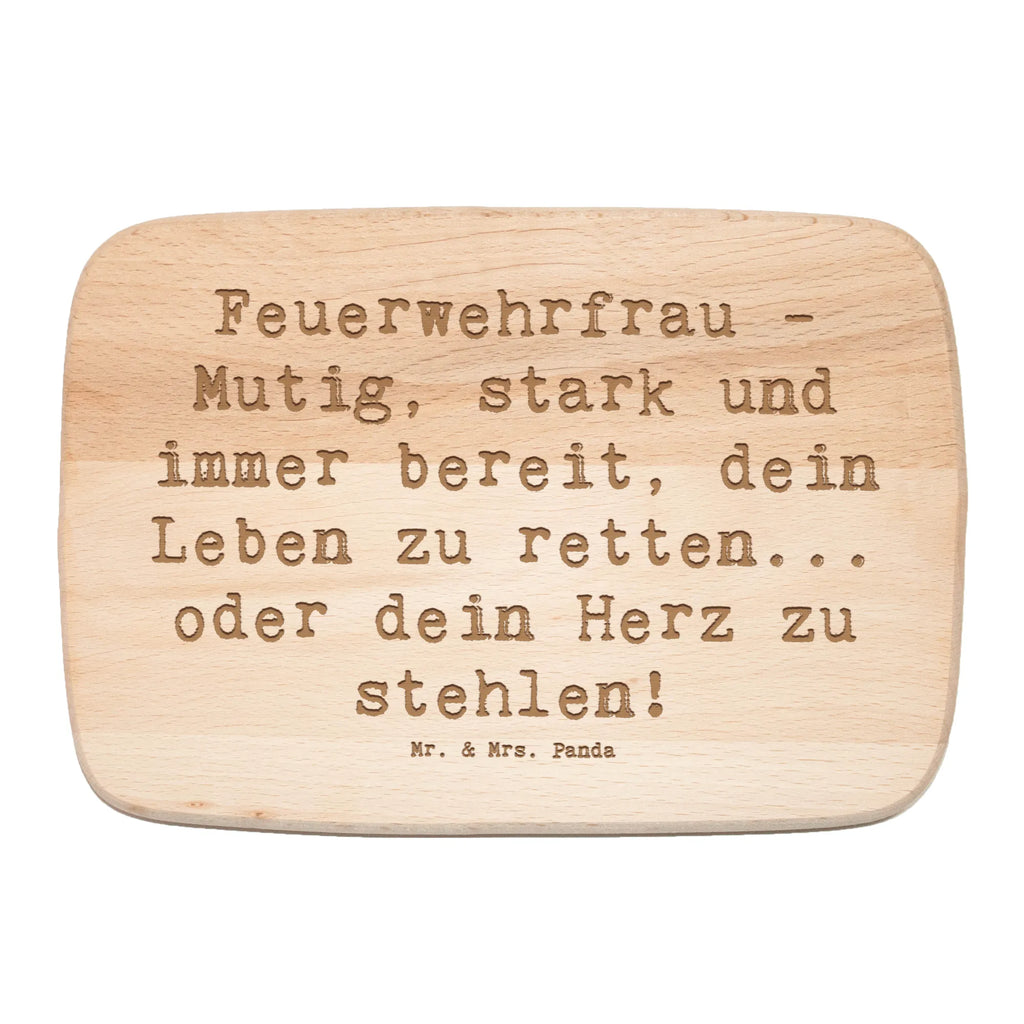 Śniadaniowa deska Przysłowie Feuerwehrfrau - Mutig, stark und immer bereit, dein Leben zu retten... oder dein Herz zu stehlen! Zawód, Wykształcenie, Jubileusz, Pożegnanie, Emerytura, Kolega, Koleżanka, Prezent, Dawać, Pracownik, Współpracownik, Firma, Dziękuję, Dziękuję bardzo