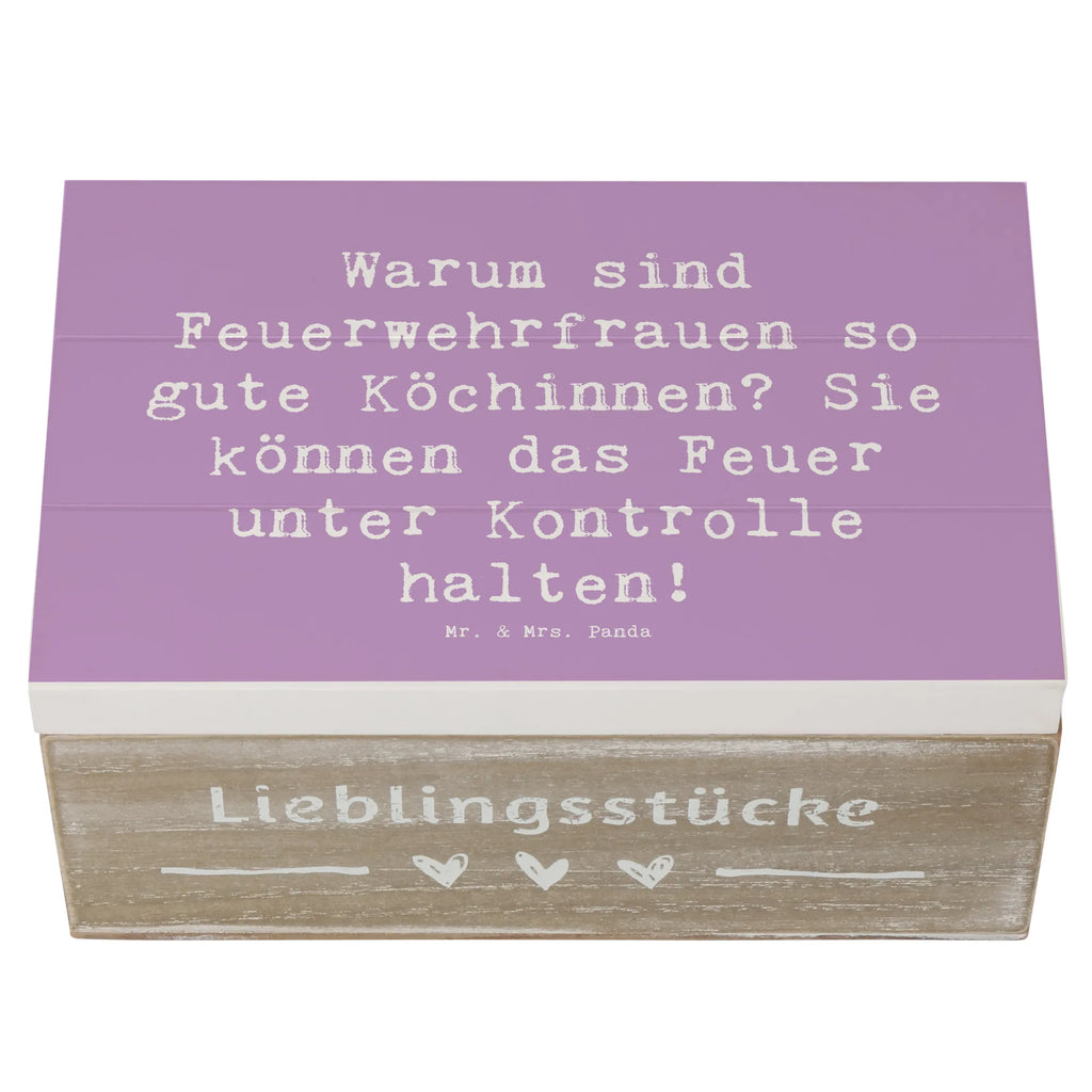 Wooden chest Saying Warum sind Feuerwehrfrauen so gute Köchinnen? Sie können das Feuer unter Kontrolle halten! Geschenkdose, Schatzkiste, Holzkiste, Dekokiste, Truhe, Aufbewahrungsbox, XXL, Erinnerungsbox, Geschenkbox, Schatulle, Erinnerungskiste, Kiste, Beruf, Ausbildung, Jubiläum, Abschied, Rente, Kollege, Kollegin, Geschenk, Schenken, Arbeitskollege, Mitarbeiter, Firma, Danke, Dankeschön
