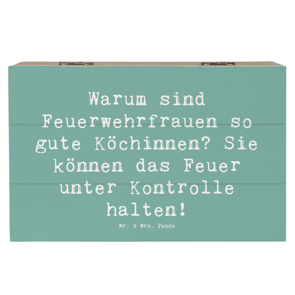 Wooden chest Saying Warum sind Feuerwehrfrauen so gute Köchinnen? Sie können das Feuer unter Kontrolle halten! Geschenkdose, Schatzkiste, Holzkiste, Dekokiste, Truhe, Aufbewahrungsbox, XXL, Erinnerungsbox, Geschenkbox, Schatulle, Erinnerungskiste, Kiste, Beruf, Ausbildung, Jubiläum, Abschied, Rente, Kollege, Kollegin, Geschenk, Schenken, Arbeitskollege, Mitarbeiter, Firma, Danke, Dankeschön