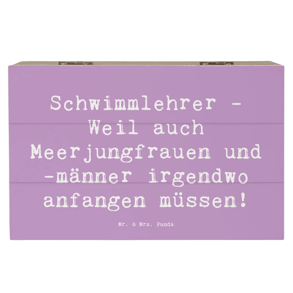 Wooden chest Saying Schwimmlehrer - Weil auch Meerjungfrauen und -männer irgendwo anfangen müssen! aufbewahrungskisten, aufbewahrungstruhe, Aufbewahrungskiste, Holzboxen, holzschachtel, Aufbewahrungsbox Holz, Holzkiste, Holzkiste mit Deckel, holzschatulle, Holz Aufbewahrungsbox, kiste holz, Holzkisten, holzkästchen, Aufbewahrungsbox, Holztruhe, Holzbox mit Deckel, box holz, Holzbox, Schatulle, Box aus Holz, aufbewahrungsboxen, holztruhen, aufbewahrungskiste mit deckel, truhe holz, Aufbewahrungsbox aus Holz, Geschenk, Danke, Dankeschön, Schenken, Beruf, Ausbildung, Abschied, Rente, Kollege, Kollegin, Arbeitskollege, Mitarbeiter, Jubiläum, Firma