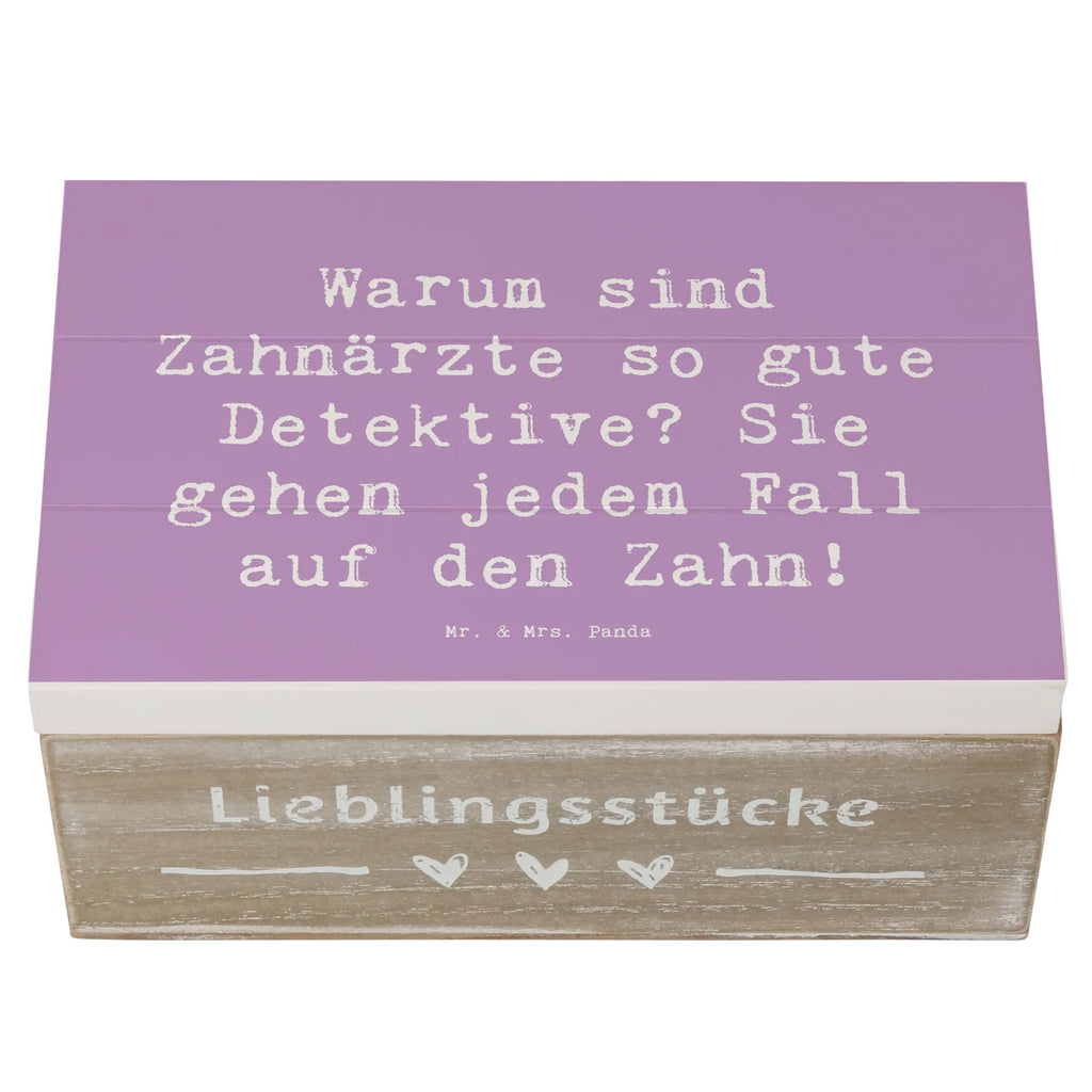Wooden chest Saying Warum sind Zahnärzte so gute Detektive? Sie gehen jedem Fall auf den Zahn! XXL, Geschenkbox, Truhe, Kiste, Holzkiste, Dekokiste, Geschenkdose, Schatulle, Erinnerungsbox, Aufbewahrungsbox, Erinnerungskiste, Schatzkiste, Beruf, Ausbildung, Jubiläum, Abschied, Rente, Kollege, Kollegin, Geschenk, Schenken, Arbeitskollege, Mitarbeiter, Firma, Danke, Dankeschön