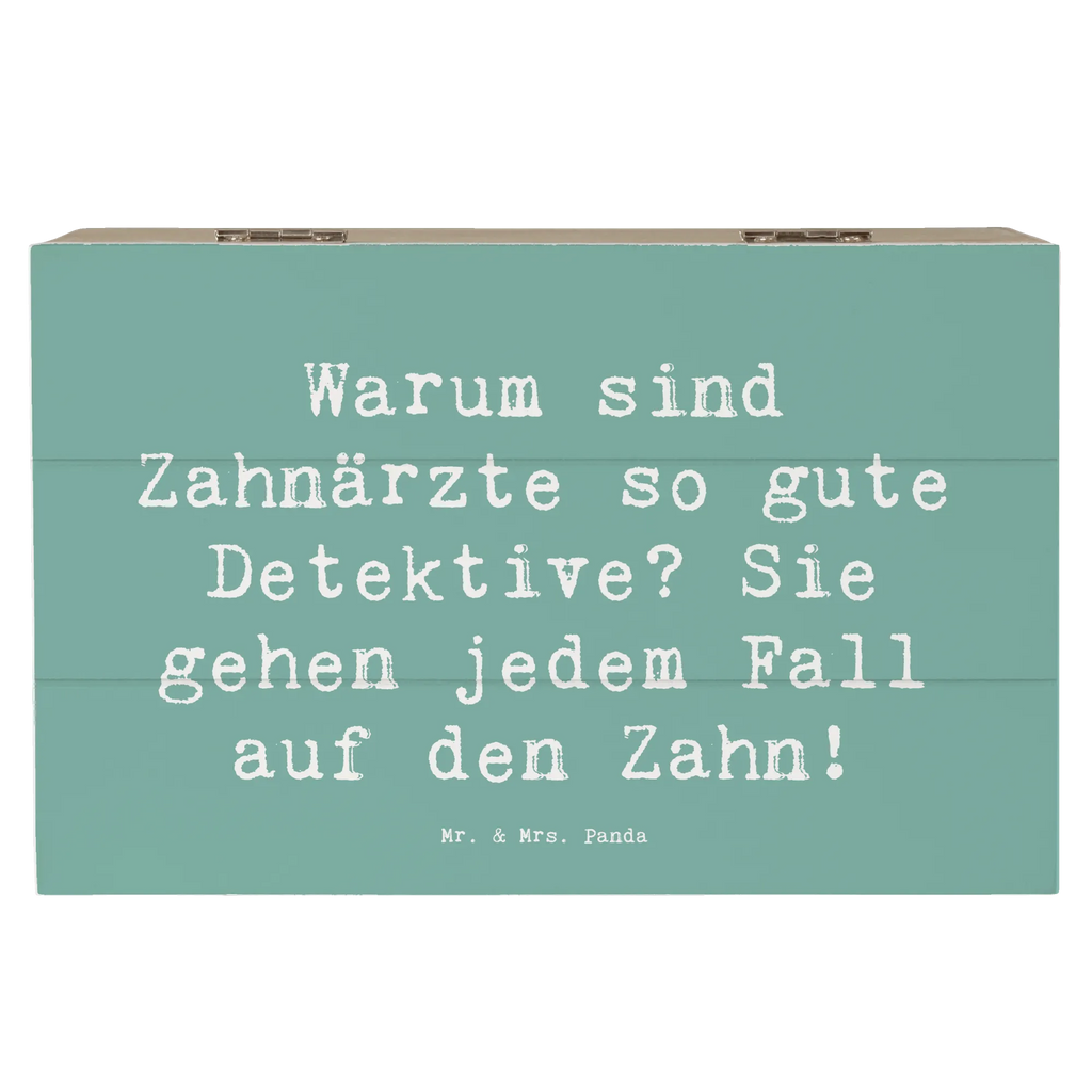 Wooden chest Saying Warum sind Zahnärzte so gute Detektive? Sie gehen jedem Fall auf den Zahn! XXL, Geschenkbox, Truhe, Kiste, Holzkiste, Dekokiste, Geschenkdose, Schatulle, Erinnerungsbox, Aufbewahrungsbox, Erinnerungskiste, Schatzkiste, Beruf, Ausbildung, Jubiläum, Abschied, Rente, Kollege, Kollegin, Geschenk, Schenken, Arbeitskollege, Mitarbeiter, Firma, Danke, Dankeschön