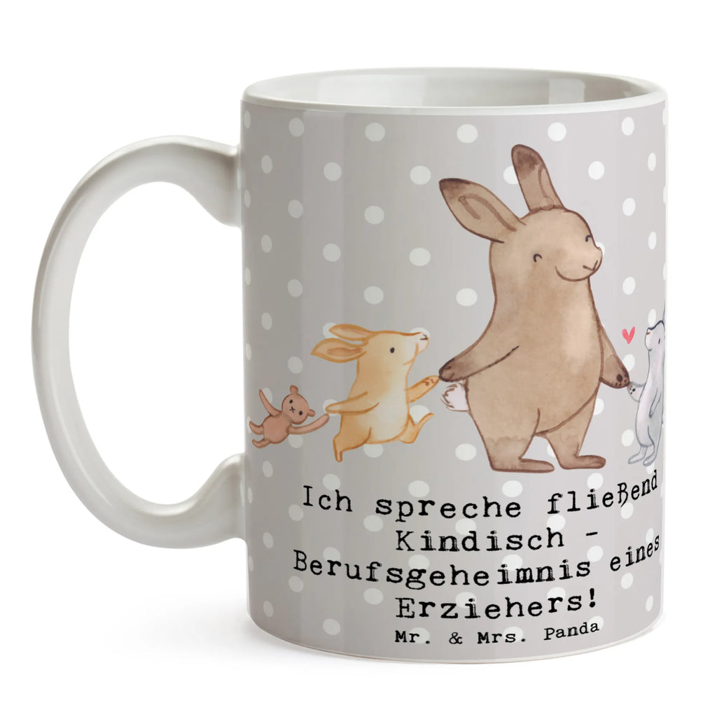 Tasse Erzieher Kindisch Tasse mit Motiven, Tasse mit Zitaten, Geschenktasse, Keramiktasse, Bürotasse, Porzellantasse, Tasse, Teetasse, Kaffeetasse, Beruf, Ausbildung, Jubiläum, Abschied, Rente, Kollege, Kollegin, Geschenk, Schenken, Arbeitskollege, Mitarbeiter, Firma, Danke, Dankeschön