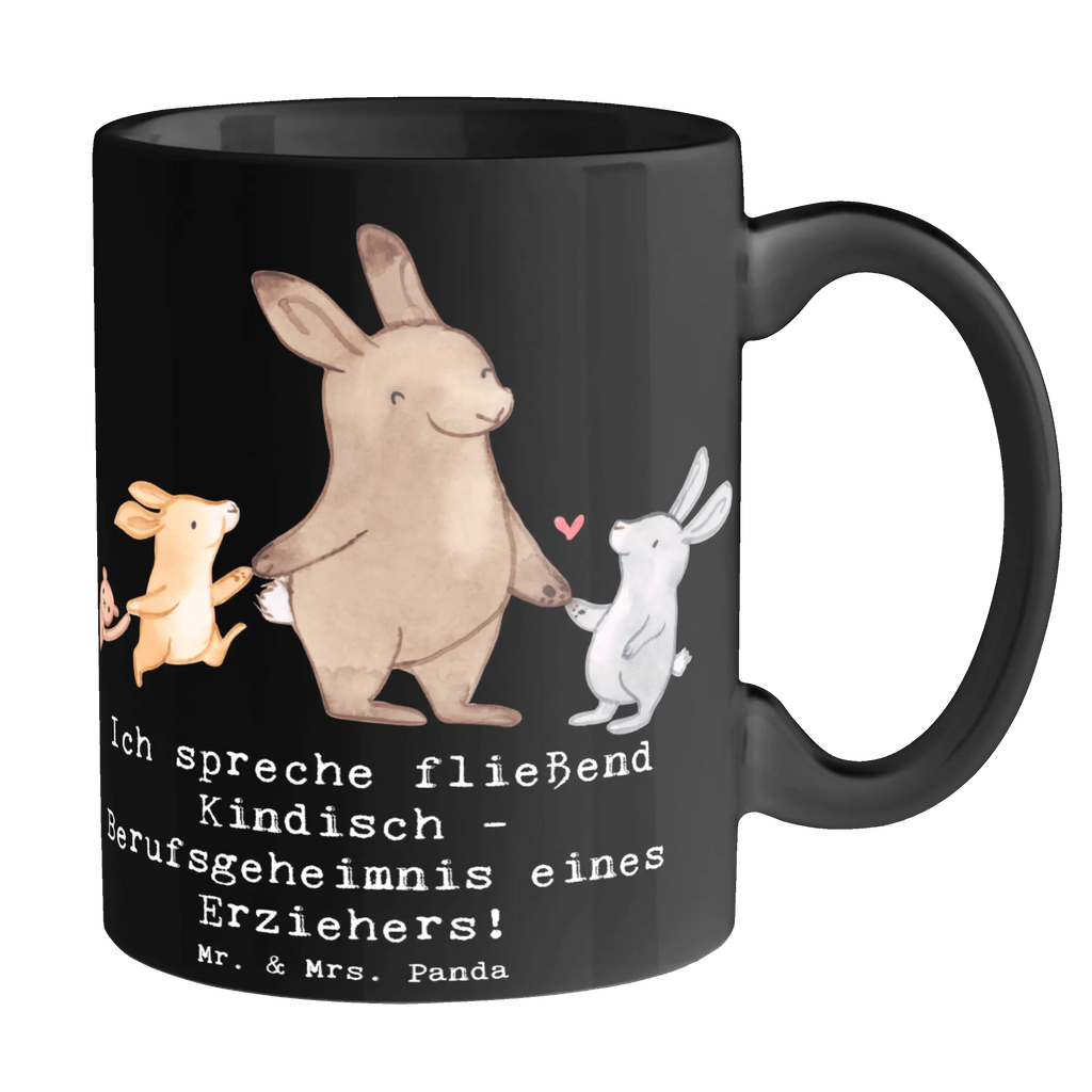 Tasse Erzieher Kindisch Tasse mit Motiven, Tasse mit Zitaten, Geschenktasse, Keramiktasse, Bürotasse, Porzellantasse, Tasse, Teetasse, Kaffeetasse, Beruf, Ausbildung, Jubiläum, Abschied, Rente, Kollege, Kollegin, Geschenk, Schenken, Arbeitskollege, Mitarbeiter, Firma, Danke, Dankeschön