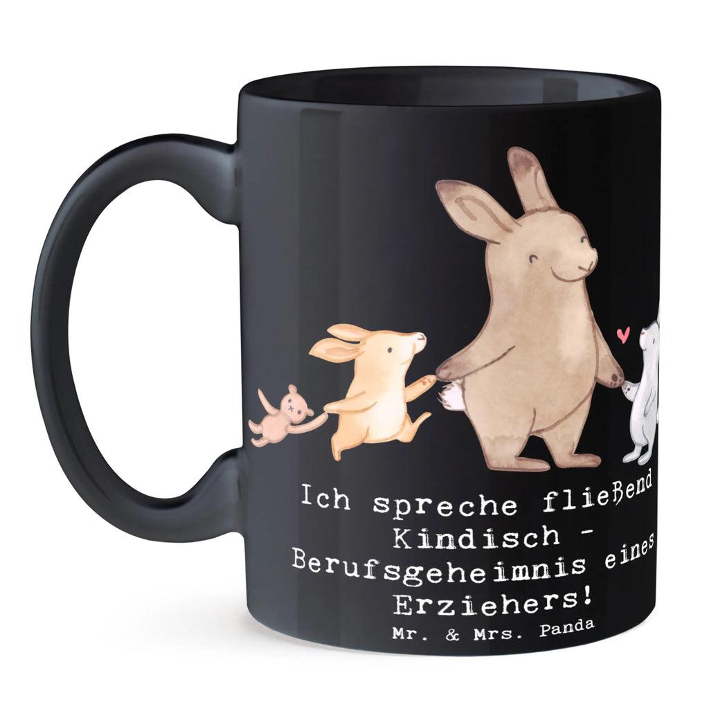 Tasse Erzieher Kindisch Tasse mit Motiven, Tasse mit Zitaten, Geschenktasse, Keramiktasse, Bürotasse, Porzellantasse, Tasse, Teetasse, Kaffeetasse, Beruf, Ausbildung, Jubiläum, Abschied, Rente, Kollege, Kollegin, Geschenk, Schenken, Arbeitskollege, Mitarbeiter, Firma, Danke, Dankeschön