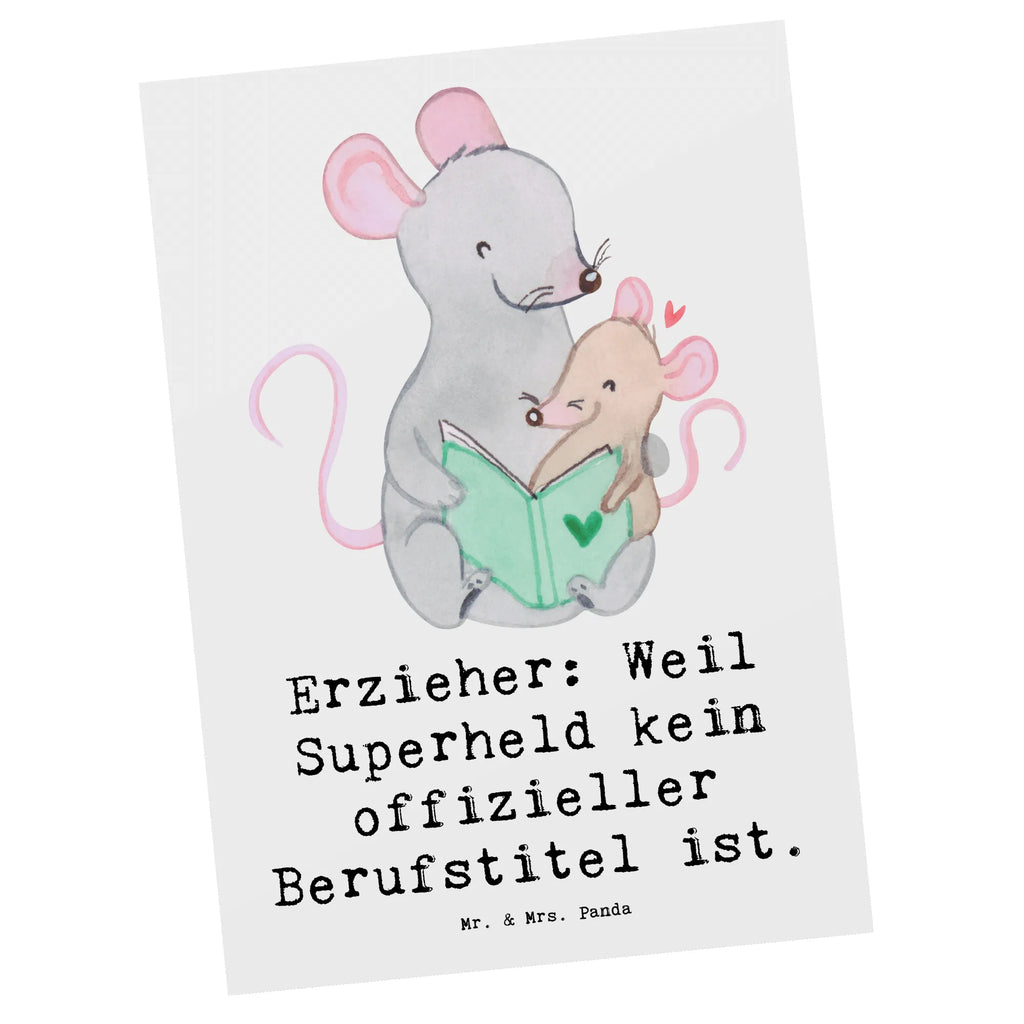 Postcard Erzieher: Weil Superheld kein offizieller Berufstitel ist. Karte, Grußkarte, Einladung Geburtstag, Ansichtskarten, Geschenkkarte, Einladung, Einladungskarten Geburtstag, Einladungskarte, Geburtstagskarte, Ansichtskarte, Dankeskarte, Postkarte, Beruf, Ausbildung, Jubiläum, Abschied, Rente, Kollege, Kollegin, Geschenk, Schenken, Arbeitskollege, Mitarbeiter, Firma, Danke, Dankeschön