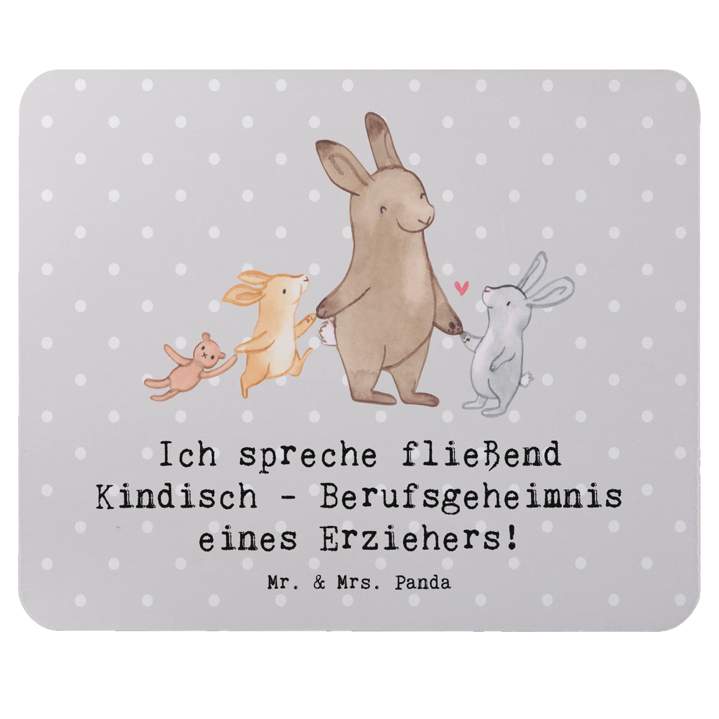 Mouse mat Ich spreche fließend Kindisch - Berufsgeheimnis eines Erziehers! Computer zubehör, Mauspad, Einzigartiges Mauspad, Mauspad Büro, Mausunterlage, Designer Mauspad, Mousepad, Arbeitszimmer, PC Zubehör, Büroausstattung, Beruf, Ausbildung, Jubiläum, Abschied, Rente, Kollege, Kollegin, Geschenk, Schenken, Arbeitskollege, Mitarbeiter, Firma, Danke, Dankeschön