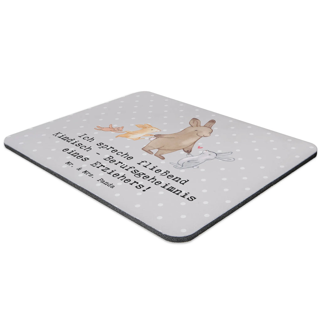 Mouse mat Ich spreche fließend Kindisch - Berufsgeheimnis eines Erziehers! Computer zubehör, Mauspad, Einzigartiges Mauspad, Mauspad Büro, Mausunterlage, Designer Mauspad, Mousepad, Arbeitszimmer, PC Zubehör, Büroausstattung, Beruf, Ausbildung, Jubiläum, Abschied, Rente, Kollege, Kollegin, Geschenk, Schenken, Arbeitskollege, Mitarbeiter, Firma, Danke, Dankeschön