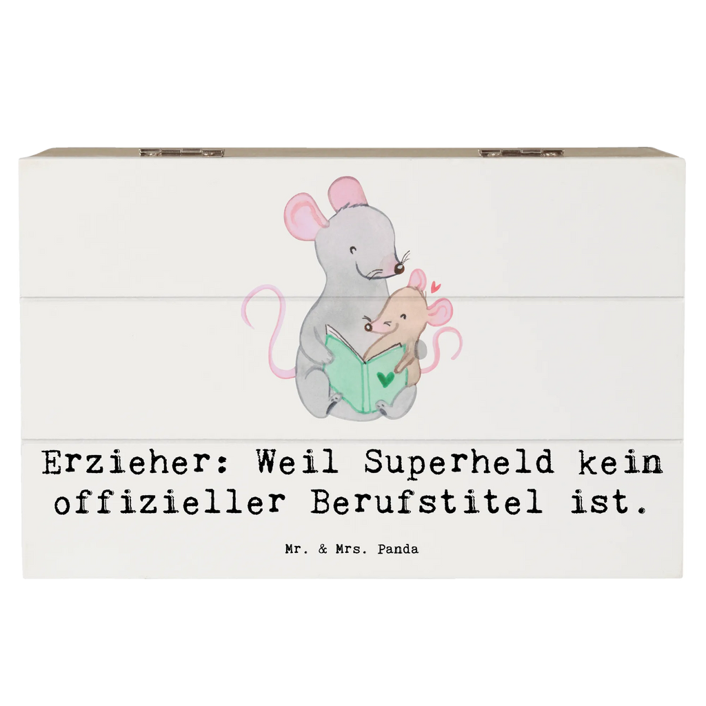 Holzkiste Erzieher Superheld Geschenkbox, Kiste, XXL, Aufbewahrungsbox, Dekokiste, Truhe, Geschenkdose, Schatulle, Erinnerungskiste, Erinnerungsbox, Schatzkiste, Holzkiste, Beruf, Ausbildung, Jubiläum, Abschied, Rente, Kollege, Kollegin, Geschenk, Schenken, Arbeitskollege, Mitarbeiter, Firma, Danke, Dankeschön