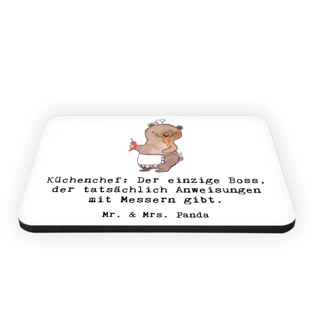 Magnet Küchenchef: Der einzige Boss, der tatsächlich Anweisungen mit Messern gibt. Whiteboard Magnet, Pinnwandmagnet, Notiz Magnet, Dekomagnet, Motivmagnete, Kühlschrank Dekoration, Souvenir Magnet, Kühlschrankmagnet, Beruf, Ausbildung, Jubiläum, Abschied, Rente, Kollege, Kollegin, Geschenk, Schenken, Arbeitskollege, Mitarbeiter, Firma, Danke, Dankeschön