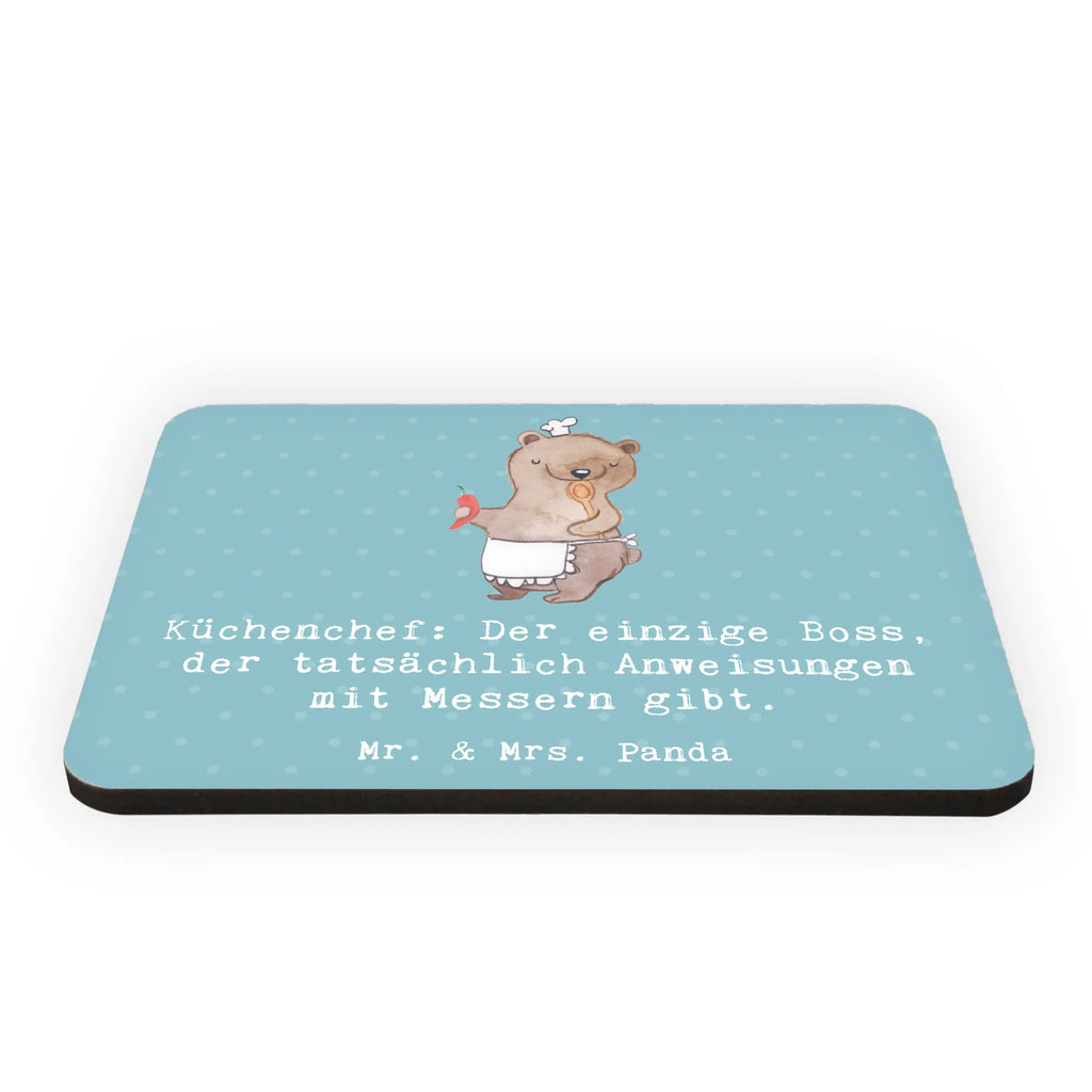 Magnet Küchenchef: Der einzige Boss, der tatsächlich Anweisungen mit Messern gibt. Whiteboard Magnet, Pinnwandmagnet, Notiz Magnet, Dekomagnet, Motivmagnete, Kühlschrank Dekoration, Souvenir Magnet, Kühlschrankmagnet, Beruf, Ausbildung, Jubiläum, Abschied, Rente, Kollege, Kollegin, Geschenk, Schenken, Arbeitskollege, Mitarbeiter, Firma, Danke, Dankeschön