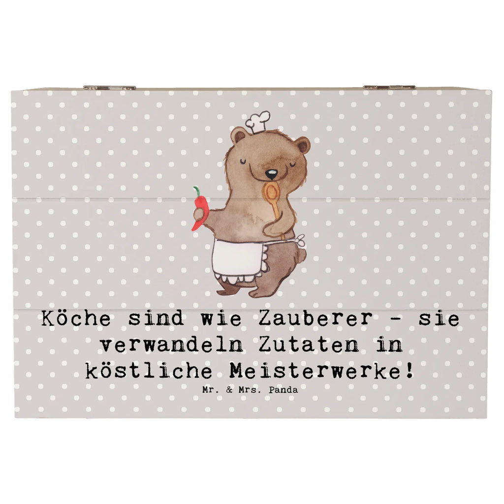 Holzkiste Köche sind wie Zauberer - sie verwandeln Zutaten in köstliche Meisterwerke! Erinnerungsbox, Schatulle, Dekokiste, Aufbewahrungsbox, Holzkiste, Geschenkdose, Truhe, Schatzkiste, Erinnerungskiste, Kiste, Geschenkbox, XXL, Beruf, Ausbildung, Jubiläum, Abschied, Rente, Kollege, Kollegin, Geschenk, Schenken, Arbeitskollege, Mitarbeiter, Firma, Danke, Dankeschön