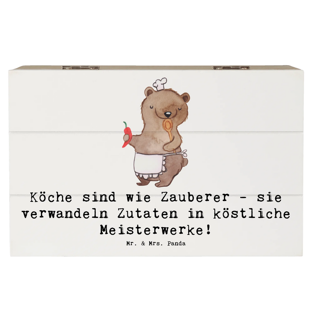 Holzkiste Köche sind wie Zauberer - sie verwandeln Zutaten in köstliche Meisterwerke! Erinnerungsbox, Schatulle, Dekokiste, Aufbewahrungsbox, Holzkiste, Geschenkdose, Truhe, Schatzkiste, Erinnerungskiste, Kiste, Geschenkbox, XXL, Beruf, Ausbildung, Jubiläum, Abschied, Rente, Kollege, Kollegin, Geschenk, Schenken, Arbeitskollege, Mitarbeiter, Firma, Danke, Dankeschön