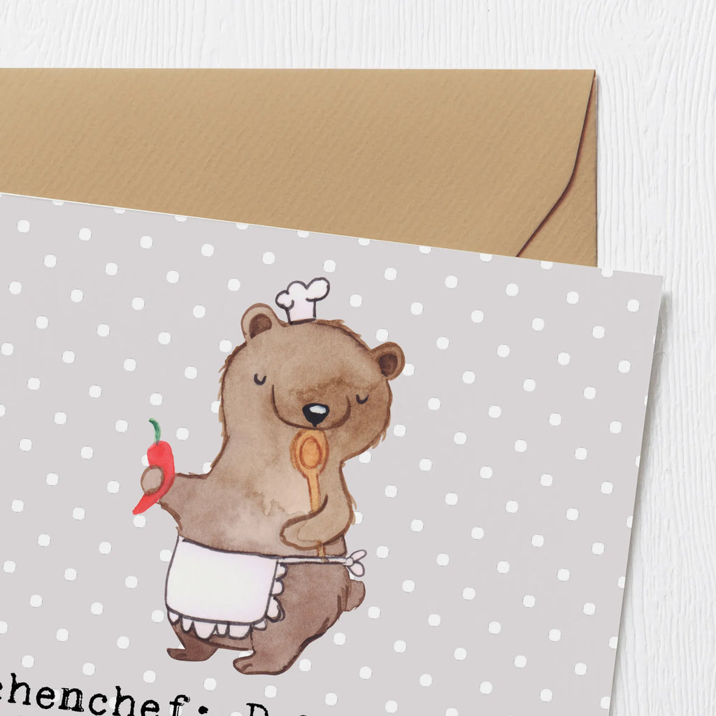 Deluxe Karte Küchenchef: Der einzige Boss, der tatsächlich Anweisungen mit Messern gibt. Einladungskarte, Hochwertige Grußkarte, Hochzeitskarte, Geburtstagskarte, Grußkarte, Hochwertige Klappkarte, Karte, Klappkarte, Glückwunschkarte, Beruf, Ausbildung, Jubiläum, Abschied, Rente, Kollege, Kollegin, Geschenk, Schenken, Arbeitskollege, Mitarbeiter, Firma, Danke, Dankeschön