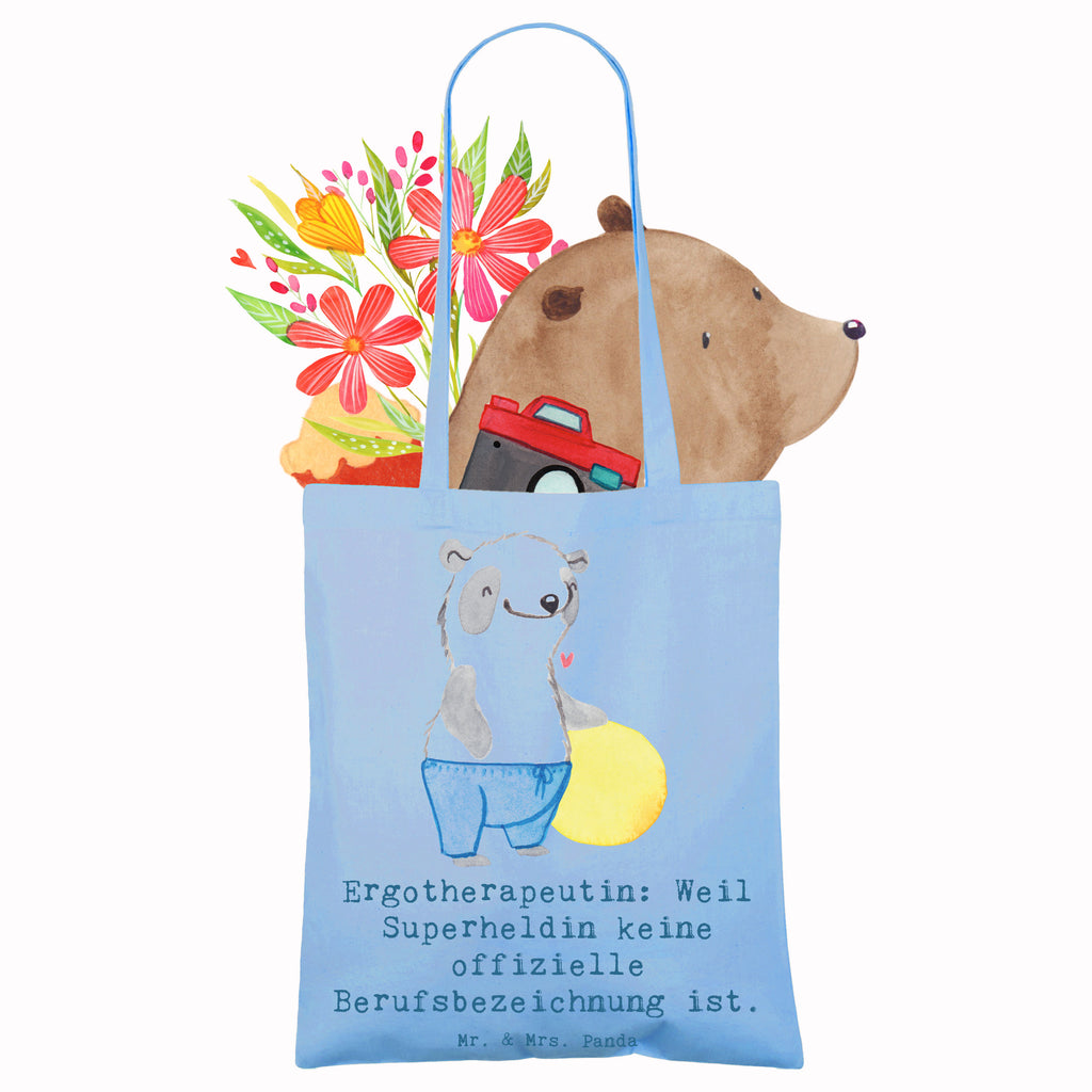 Tote bag Ergotherapeutin: Weil Superheldin keine offizielle Berufsbezeichnung ist. Schultertasche, Beuteltasche, Umhängetasche, Laptoptasche, Einkaufstüte, Stofftasche, Stoffbeutel, Tragetasche, Shopper, Tasche, Jutetasche, Jutebeutel, Badetasche, Einkaufstasche, Beutel, Strandtasche, Beruf, Ausbildung, Jubiläum, Abschied, Rente, Kollege, Kollegin, Geschenk, Schenken, Arbeitskollege, Mitarbeiter, Firma, Danke, Dankeschön