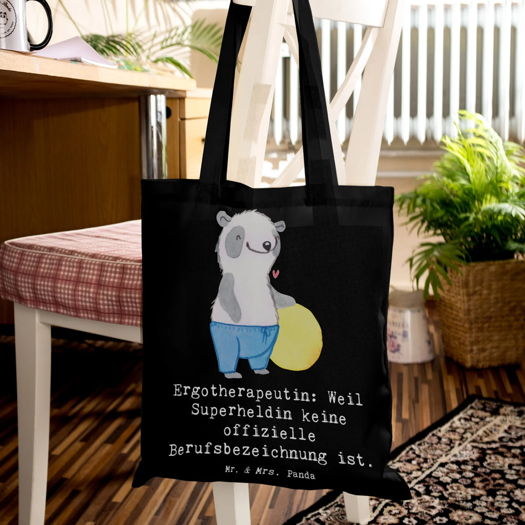 Tote bag Ergotherapeutin: Weil Superheldin keine offizielle Berufsbezeichnung ist. Schultertasche, Beuteltasche, Umhängetasche, Laptoptasche, Einkaufstüte, Stofftasche, Stoffbeutel, Tragetasche, Shopper, Tasche, Jutetasche, Jutebeutel, Badetasche, Einkaufstasche, Beutel, Strandtasche, Beruf, Ausbildung, Jubiläum, Abschied, Rente, Kollege, Kollegin, Geschenk, Schenken, Arbeitskollege, Mitarbeiter, Firma, Danke, Dankeschön