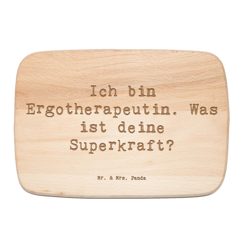 Serving board Saying Ich bin Ergotherapeutin. Was ist deine Superkraft? cutting board, breakfast board, Board, gift, gift idea, best, farewell gift, passing exam, anniversary, retirement, promotion, job start, sayings, funny, profession