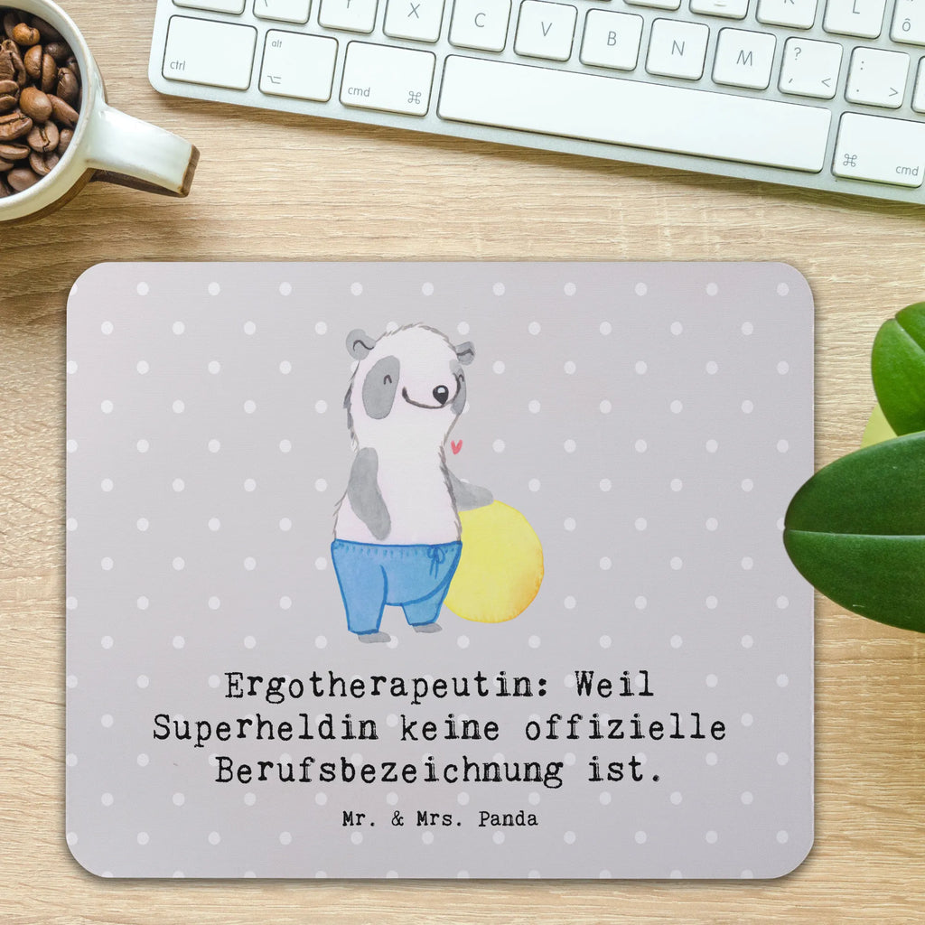 Mouse mat Ergotherapeutin: Weil Superheldin keine offizielle Berufsbezeichnung ist. Arbeitszimmer, Mauspad Büro, Mausunterlage, Mousepad, PC Zubehör, Designer Mauspad, Einzigartiges Mauspad, Mauspad, Büroausstattung, Computer zubehör, Beruf, Ausbildung, Jubiläum, Abschied, Rente, Kollege, Kollegin, Geschenk, Schenken, Arbeitskollege, Mitarbeiter, Firma, Danke, Dankeschön