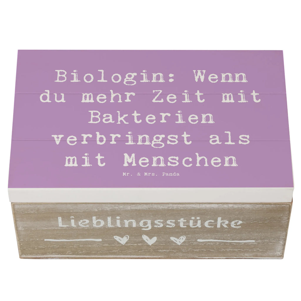Wooden chest Saying Biologin: Wenn du mehr Zeit mit Bakterien verbringst als mit Menschen Schatulle, Holzkiste, Erinnerungskiste, Schatzkiste, Dekokiste, Kiste, Erinnerungsbox, Aufbewahrungsbox, Geschenkdose, Truhe, XXL, Geschenkbox, Beruf, Ausbildung, Jubiläum, Abschied, Rente, Kollege, Kollegin, Geschenk, Schenken, Arbeitskollege, Mitarbeiter, Firma, Danke, Dankeschön