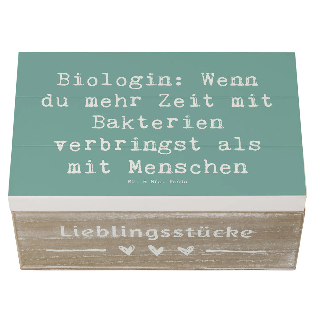 Wooden chest Saying Biologin: Wenn du mehr Zeit mit Bakterien verbringst als mit Menschen Schatulle, Holzkiste, Erinnerungskiste, Schatzkiste, Dekokiste, Kiste, Erinnerungsbox, Aufbewahrungsbox, Geschenkdose, Truhe, XXL, Geschenkbox, Beruf, Ausbildung, Jubiläum, Abschied, Rente, Kollege, Kollegin, Geschenk, Schenken, Arbeitskollege, Mitarbeiter, Firma, Danke, Dankeschön