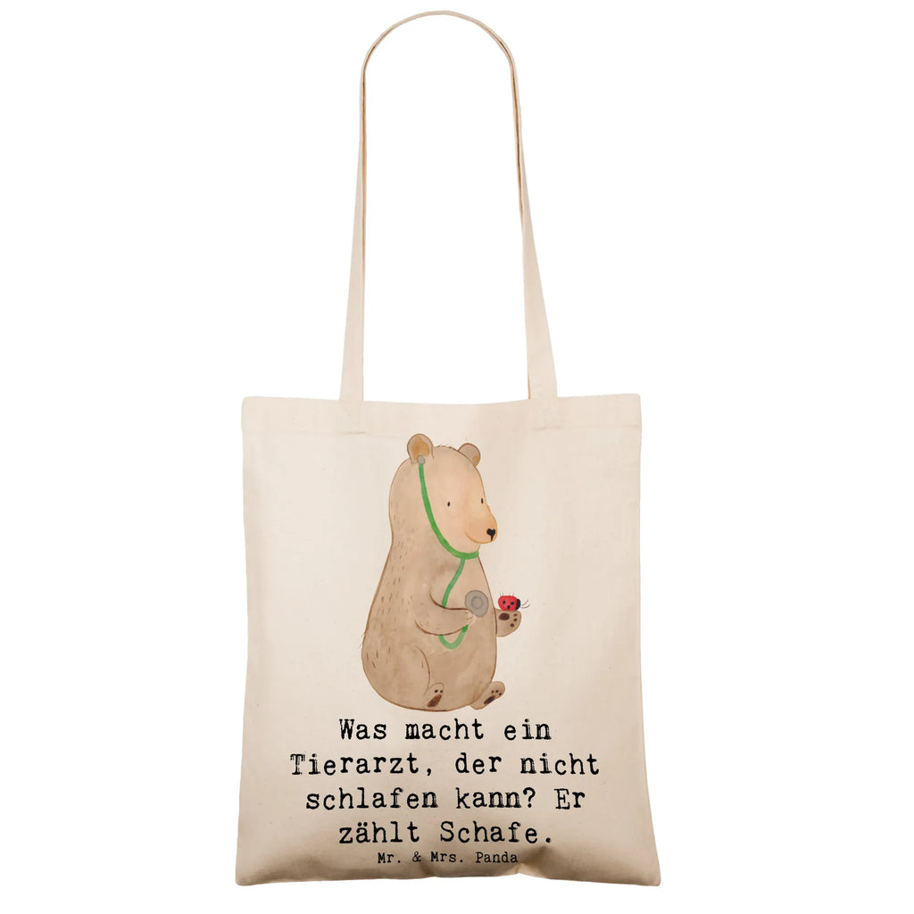 Tote bag Was macht ein Tierarzt, der nicht schlafen kann? Er zählt Schafe. Schultertasche, Tragetasche, Jutetasche, Beuteltasche, Einkaufstüte, Tasche, Stofftasche, Beutel, Badetasche, Laptoptasche, Strandtasche, Einkaufstasche, Shopper, Umhängetasche, Stoffbeutel, Jutebeutel, Beruf, Ausbildung, Jubiläum, Abschied, Rente, Kollege, Kollegin, Geschenk, Schenken, Arbeitskollege, Mitarbeiter, Firma, Danke, Dankeschön