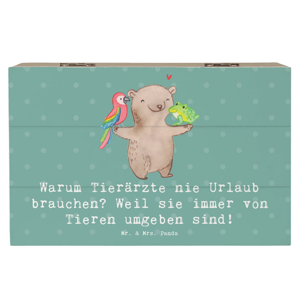 Wooden chest Warum Tierärzte nie Urlaub brauchen? Weil sie immer von Tieren umgeben sind! Holzkiste, Aufbewahrungsbox, XXL, Kiste, Erinnerungskiste, Dekokiste, Truhe, Schatulle, Erinnerungsbox, Geschenkbox, Schatzkiste, Geschenkdose, Beruf, Ausbildung, Jubiläum, Abschied, Rente, Kollege, Kollegin, Geschenk, Schenken, Arbeitskollege, Mitarbeiter, Firma, Danke, Dankeschön
