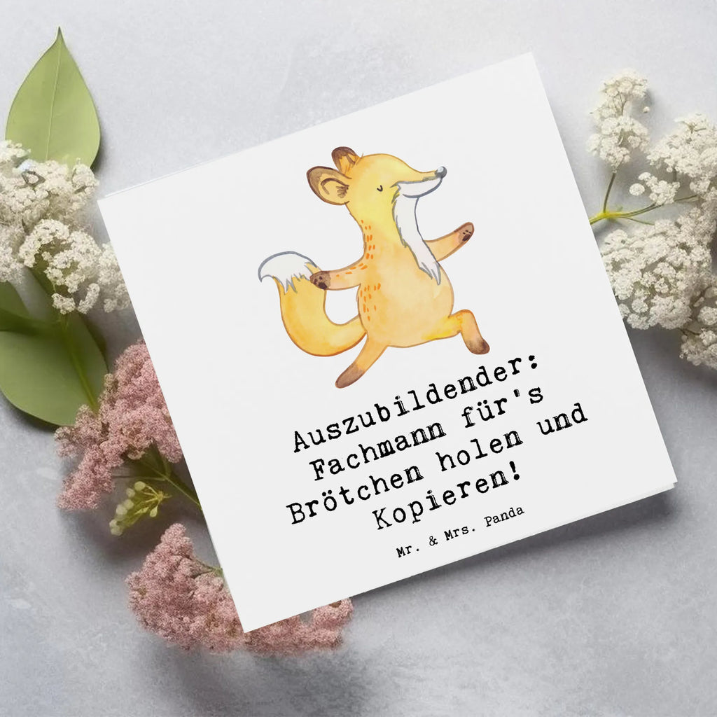 Deluxe Card Auszubildender: Fachmann für's Brötchen holen und Kopieren! Hochwertige Klappkarte, Hochwertige Grußkarte, Hochzeitskarte, Karte, Grußkarte, Glückwunschkarte, Einladungskarte, Geburtstagskarte, Klappkarte, Beruf, Ausbildung, Jubiläum, Abschied, Rente, Kollege, Kollegin, Geschenk, Schenken, Arbeitskollege, Mitarbeiter, Firma, Danke, Dankeschön