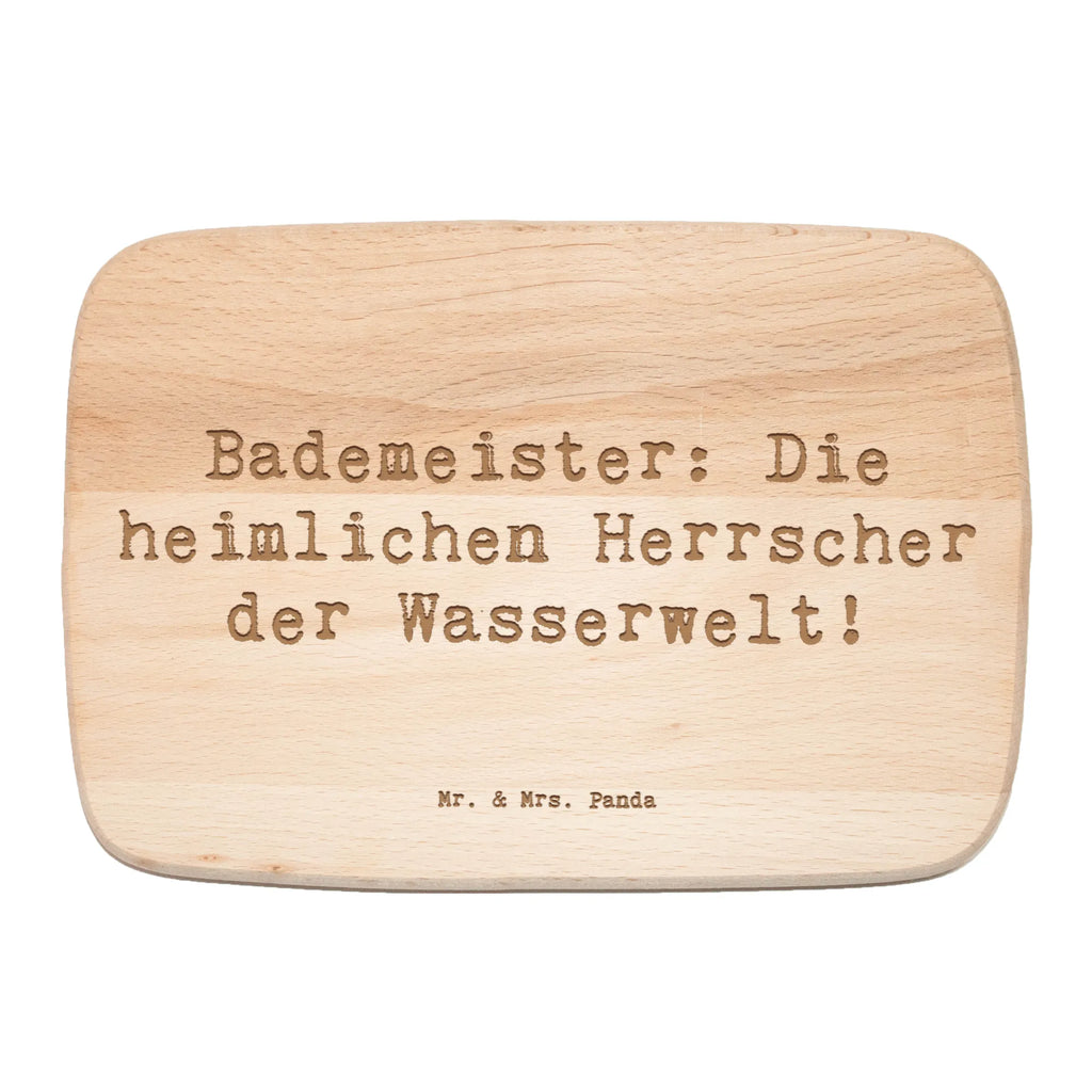 Śniadaniowa deska Przysłowie Bademeister: Die heimlichen Herrscher der Wasserwelt! Zawód, Wykształcenie, Jubileusz, Pożegnanie, Emerytura, Kolega, Koleżanka, Prezent, Dawać, Pracownik, Współpracownik, Firma, Dziękuję, Dziękuję bardzo