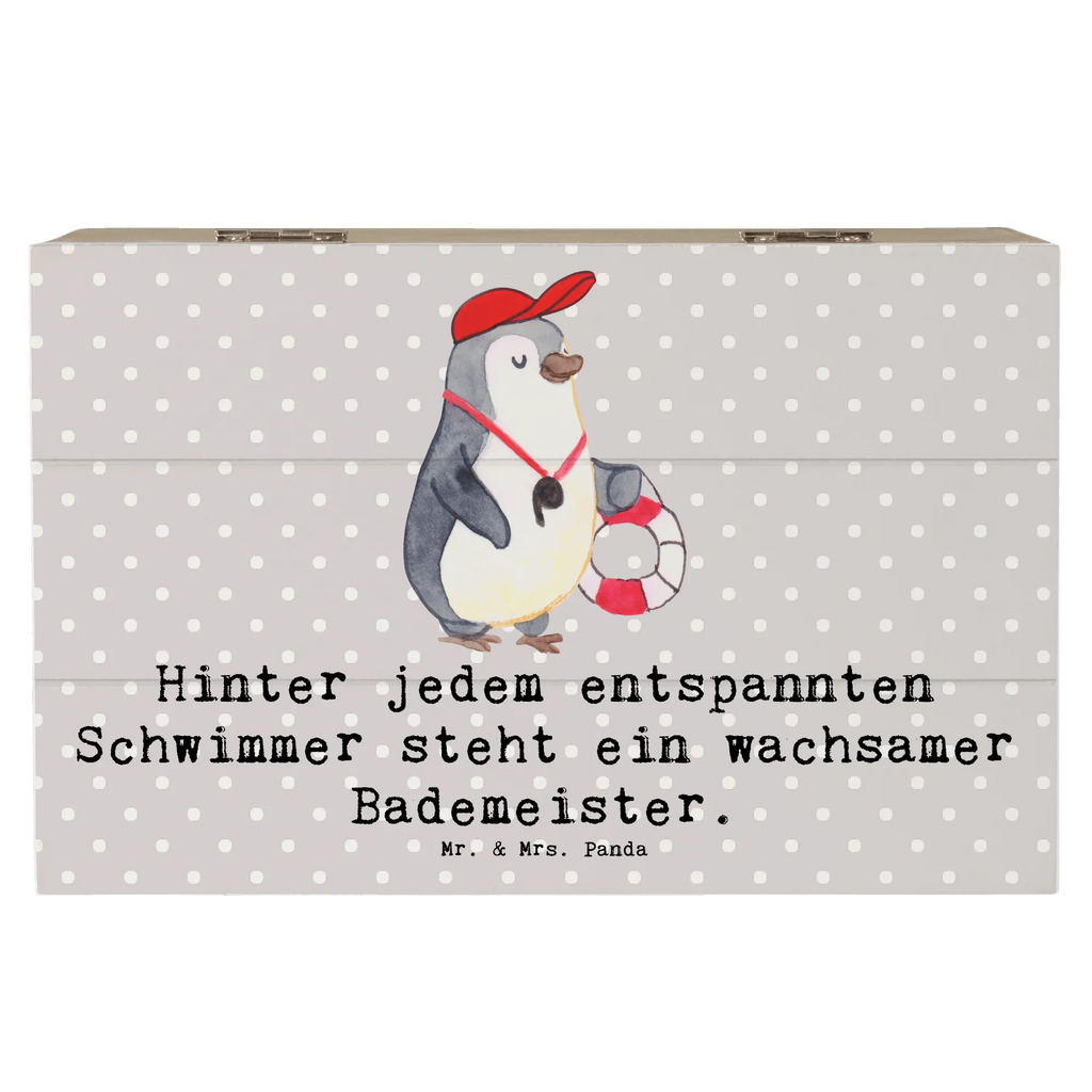 Wooden chest Hinter jedem entspannten Schwimmer steht ein wachsamer Bademeister. Holzkiste, Dekokiste, Truhe, Erinnerungsbox, Geschenkbox, Kiste, Aufbewahrungsbox, Schatzkiste, Schatulle, Geschenkdose, XXL, Erinnerungskiste, Beruf, Ausbildung, Jubiläum, Abschied, Rente, Kollege, Kollegin, Geschenk, Schenken, Arbeitskollege, Mitarbeiter, Firma, Danke, Dankeschön