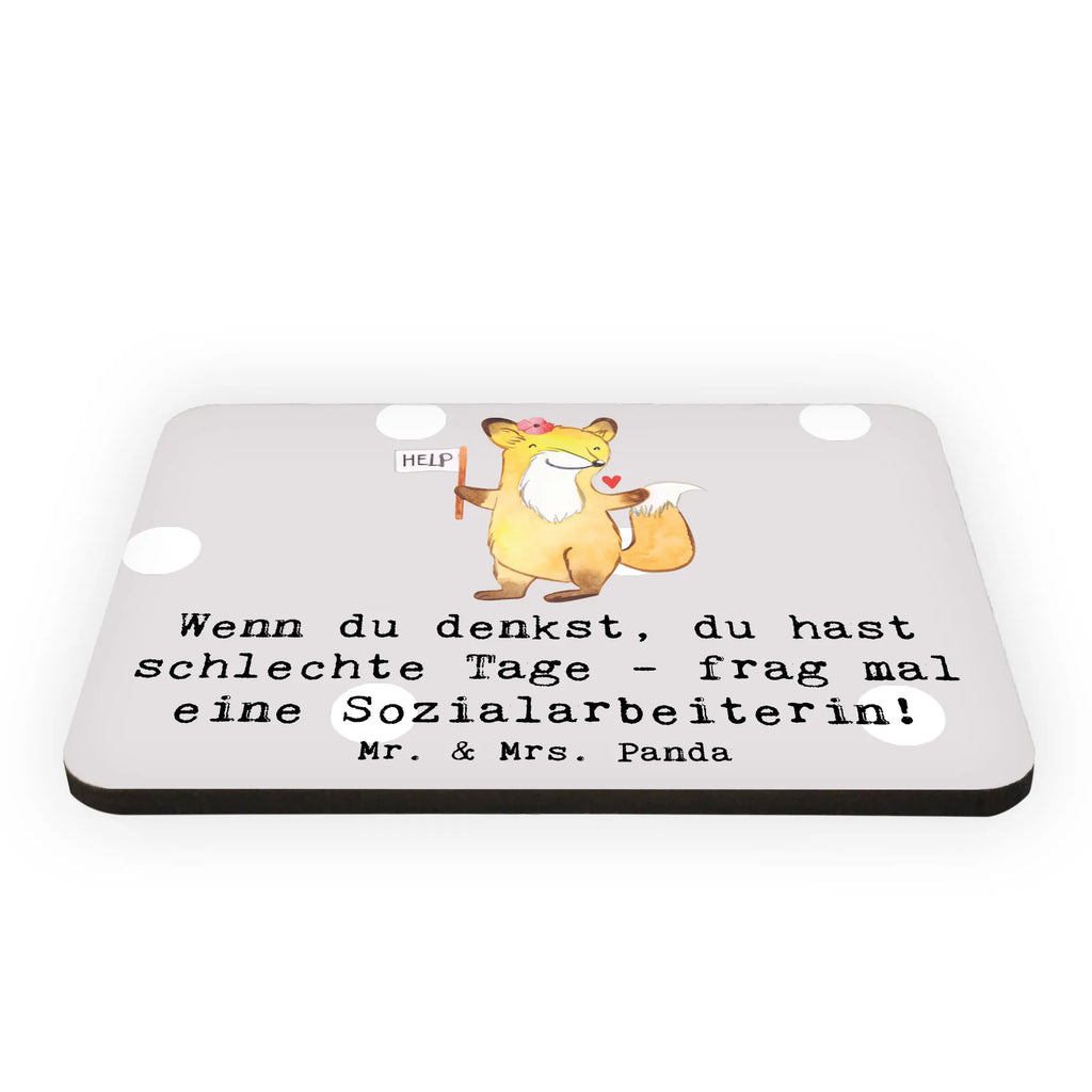 Magnet Wenn du denkst, du hast schlechte Tage - frag mal eine Sozialarbeiterin! Pinnwandmagnet, Dekomagnet, Whiteboard Magnet, Motivmagnete, Notiz Magnet, Kühlschrank Dekoration, Souvenir Magnet, Kühlschrankmagnet, Beruf, Ausbildung, Jubiläum, Abschied, Rente, Kollege, Kollegin, Geschenk, Schenken, Arbeitskollege, Mitarbeiter, Firma, Danke, Dankeschön