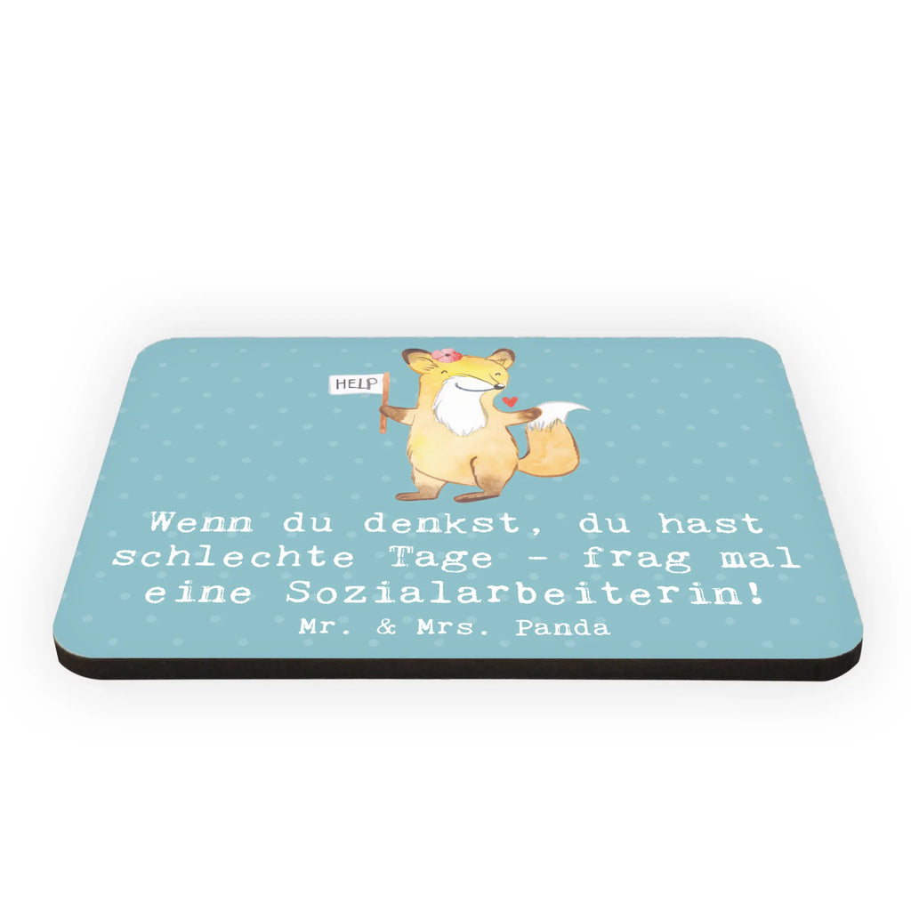 Magnet Wenn du denkst, du hast schlechte Tage - frag mal eine Sozialarbeiterin! Pinnwandmagnet, Dekomagnet, Whiteboard Magnet, Motivmagnete, Notiz Magnet, Kühlschrank Dekoration, Souvenir Magnet, Kühlschrankmagnet, Beruf, Ausbildung, Jubiläum, Abschied, Rente, Kollege, Kollegin, Geschenk, Schenken, Arbeitskollege, Mitarbeiter, Firma, Danke, Dankeschön